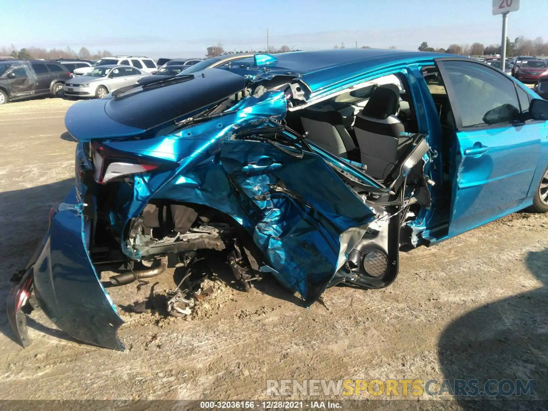 6 Photograph of a damaged car JTDKARFU2K3099443 TOYOTA PRIUS 2019