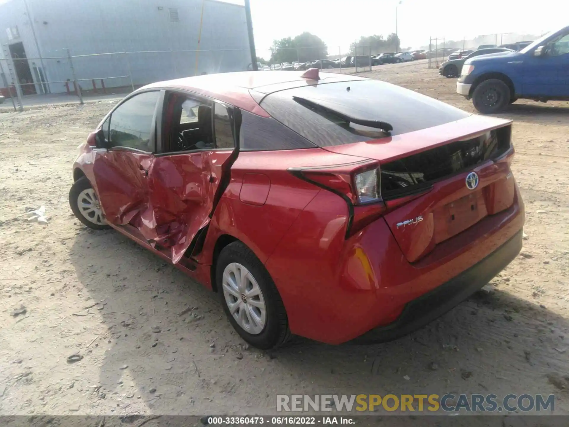 3 Photograph of a damaged car JTDKARFU2K3101126 TOYOTA PRIUS 2019