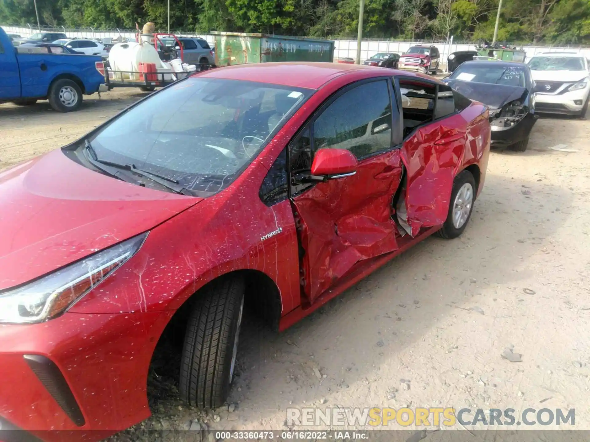 6 Photograph of a damaged car JTDKARFU2K3101126 TOYOTA PRIUS 2019