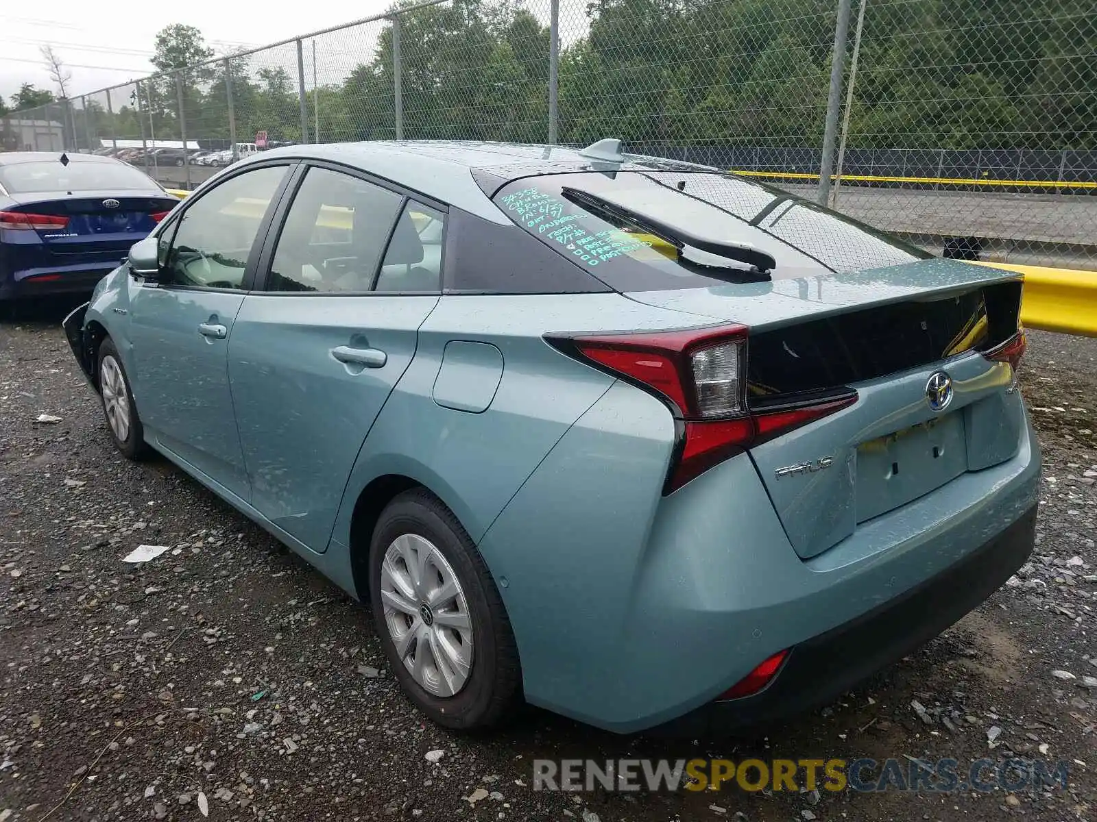 3 Photograph of a damaged car JTDKARFU2K3101367 TOYOTA PRIUS 2019