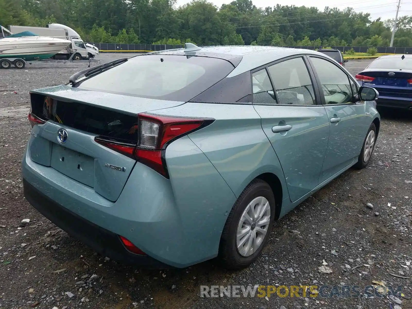 4 Photograph of a damaged car JTDKARFU2K3101367 TOYOTA PRIUS 2019