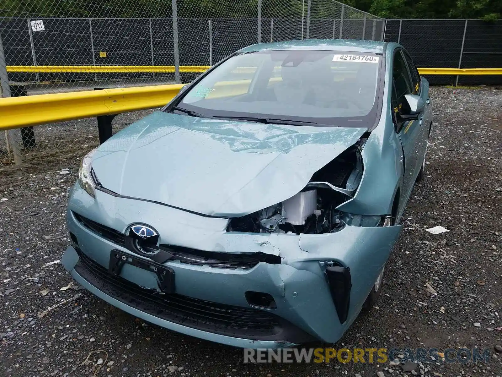 9 Photograph of a damaged car JTDKARFU2K3101367 TOYOTA PRIUS 2019