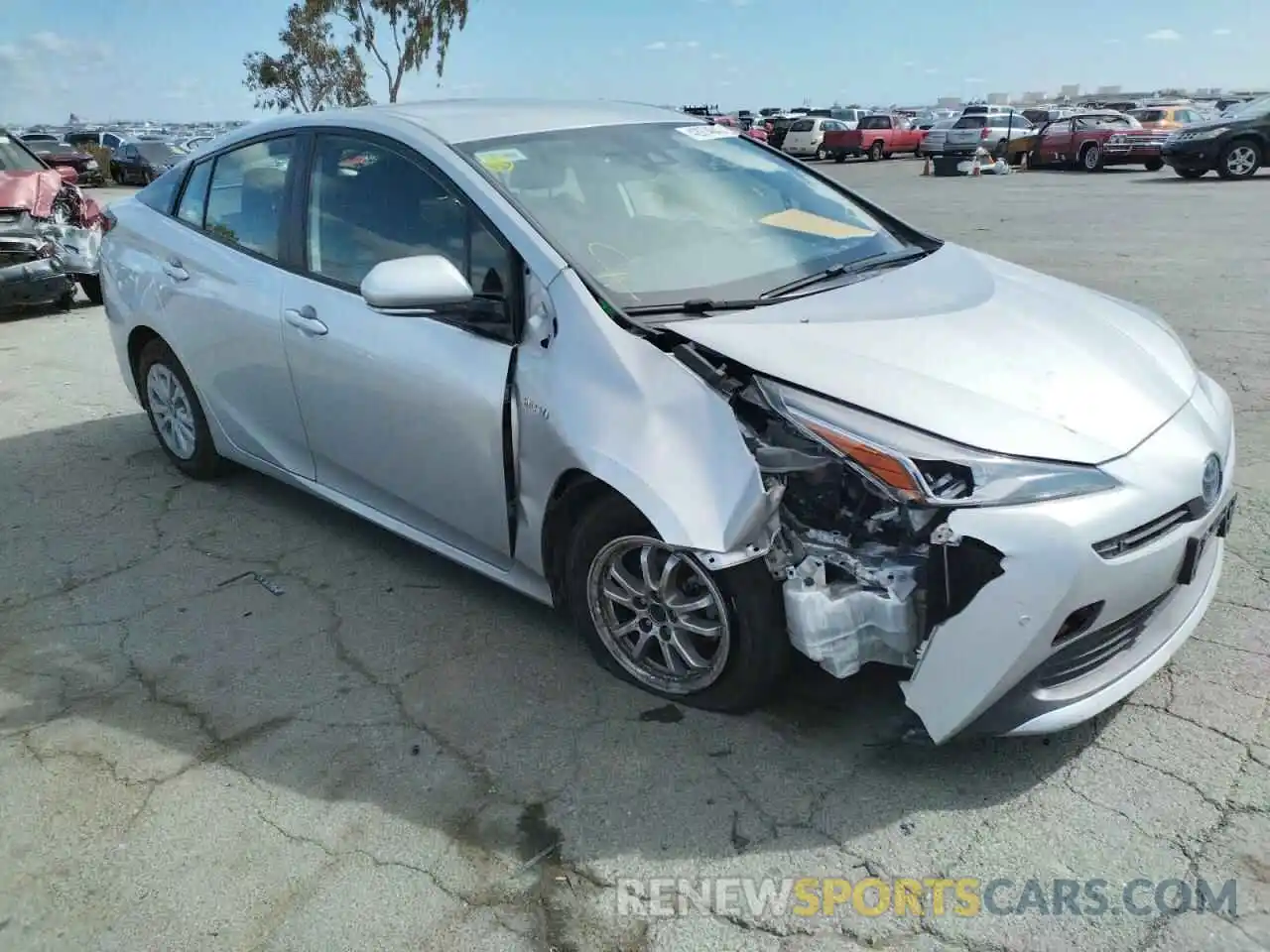 1 Photograph of a damaged car JTDKARFU2K3101417 TOYOTA PRIUS 2019