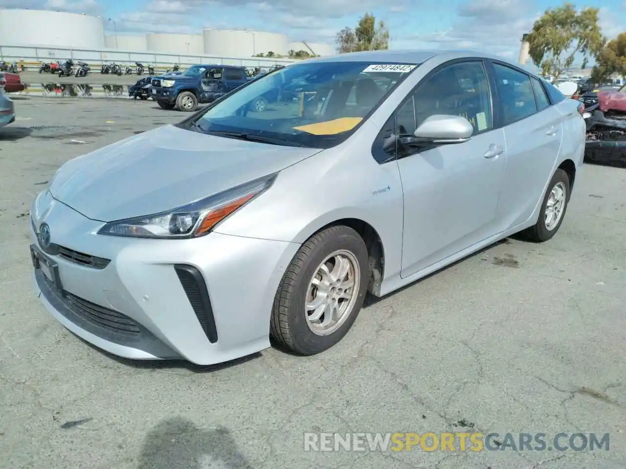 2 Photograph of a damaged car JTDKARFU2K3101417 TOYOTA PRIUS 2019