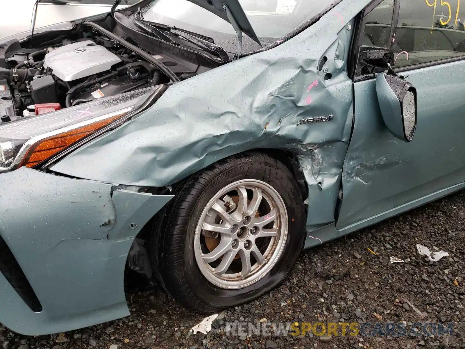 9 Photograph of a damaged car JTDKARFU2K3101854 TOYOTA PRIUS 2019