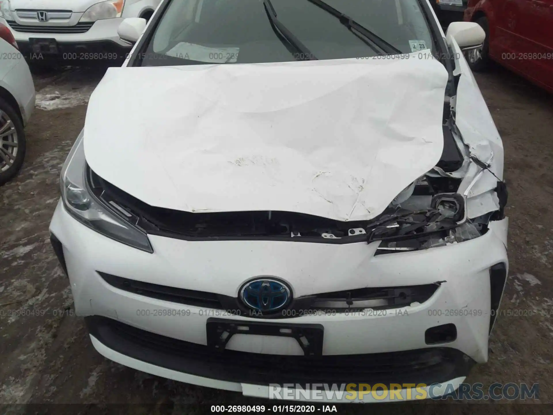 6 Photograph of a damaged car JTDKARFU3K3069318 TOYOTA PRIUS 2019