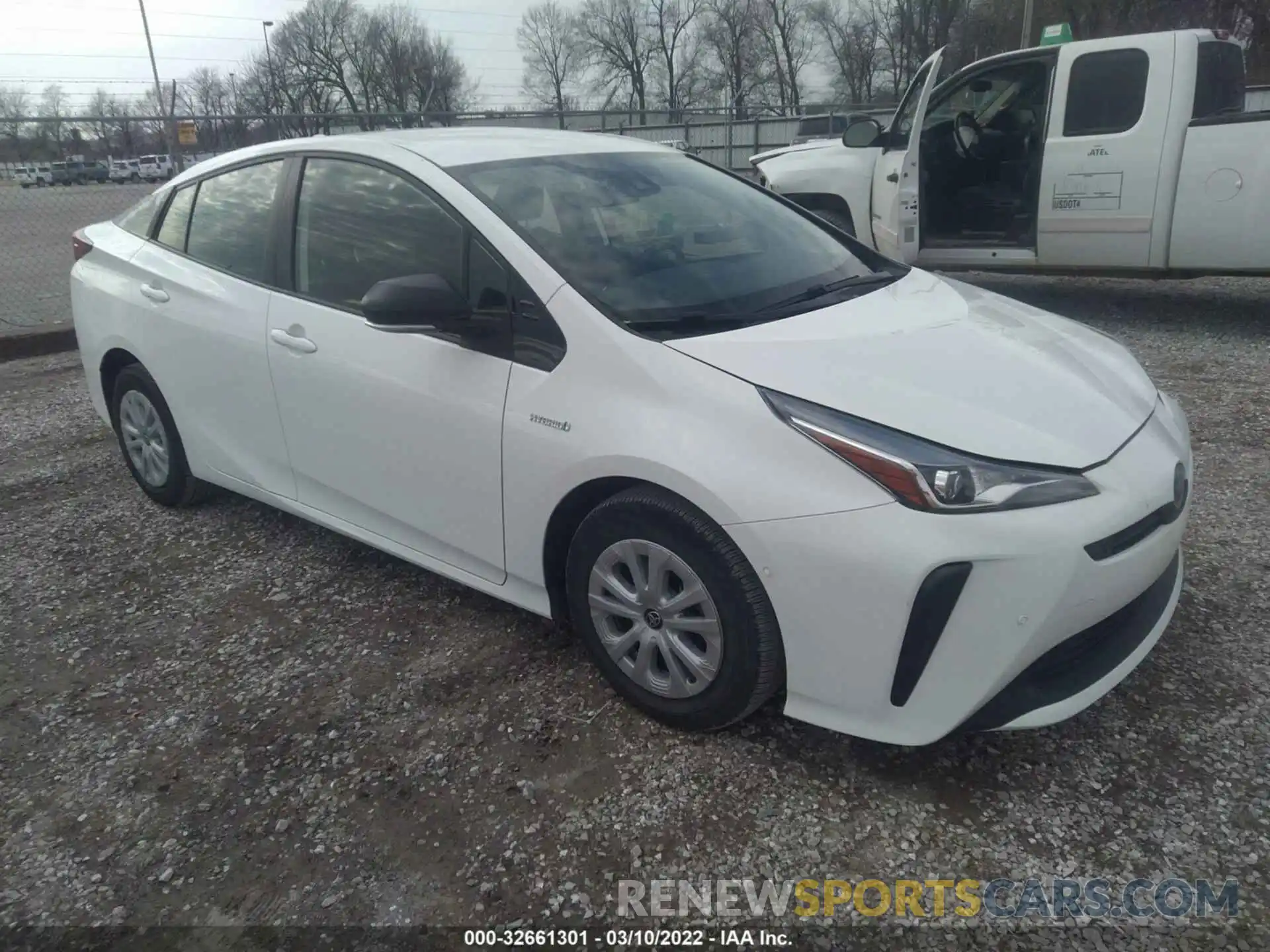 1 Photograph of a damaged car JTDKARFU3K3069352 TOYOTA PRIUS 2019