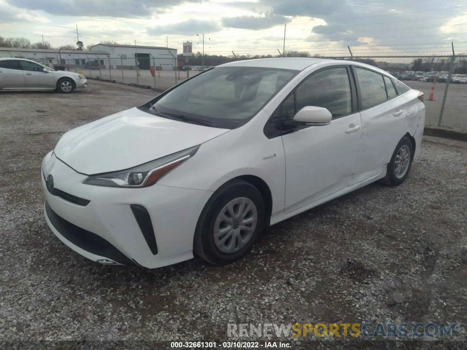 2 Photograph of a damaged car JTDKARFU3K3069352 TOYOTA PRIUS 2019