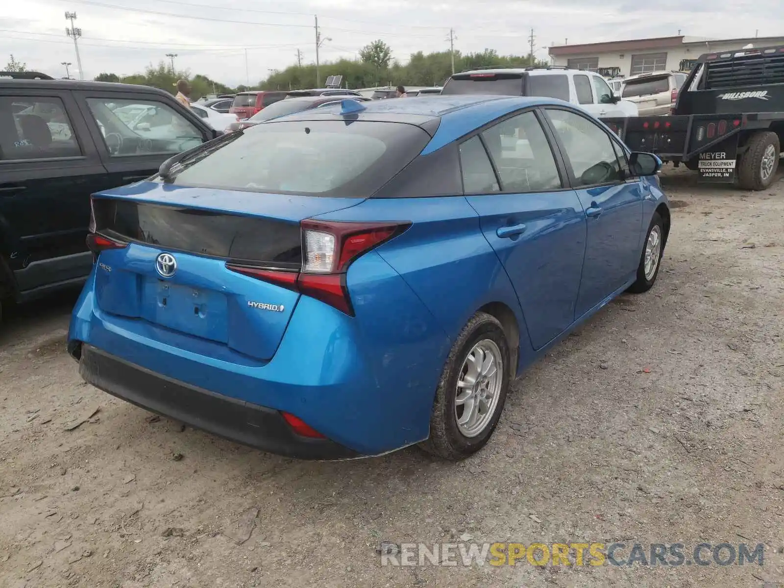 4 Photograph of a damaged car JTDKARFU3K3070274 TOYOTA PRIUS 2019