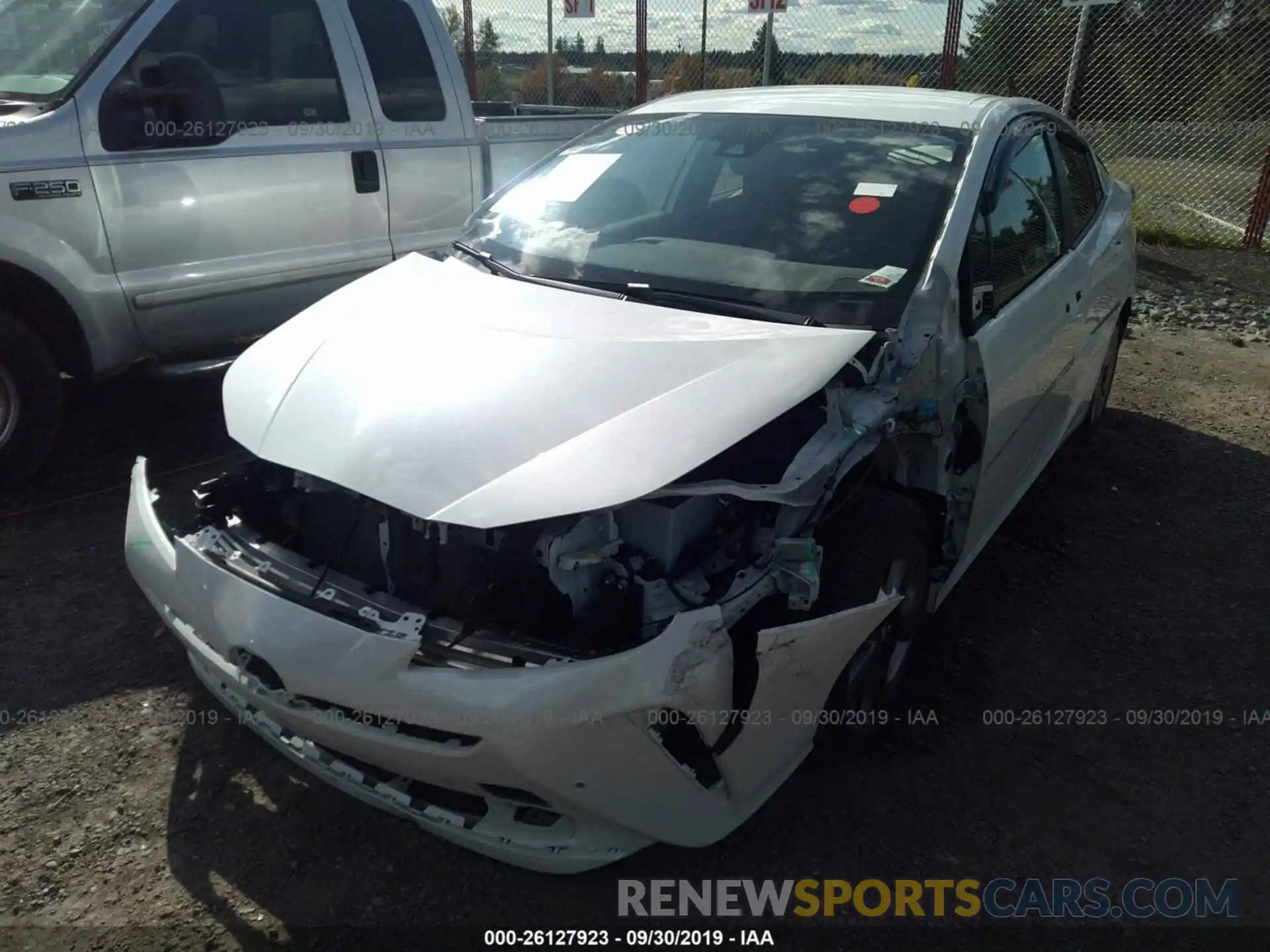 2 Photograph of a damaged car JTDKARFU3K3071327 TOYOTA PRIUS 2019