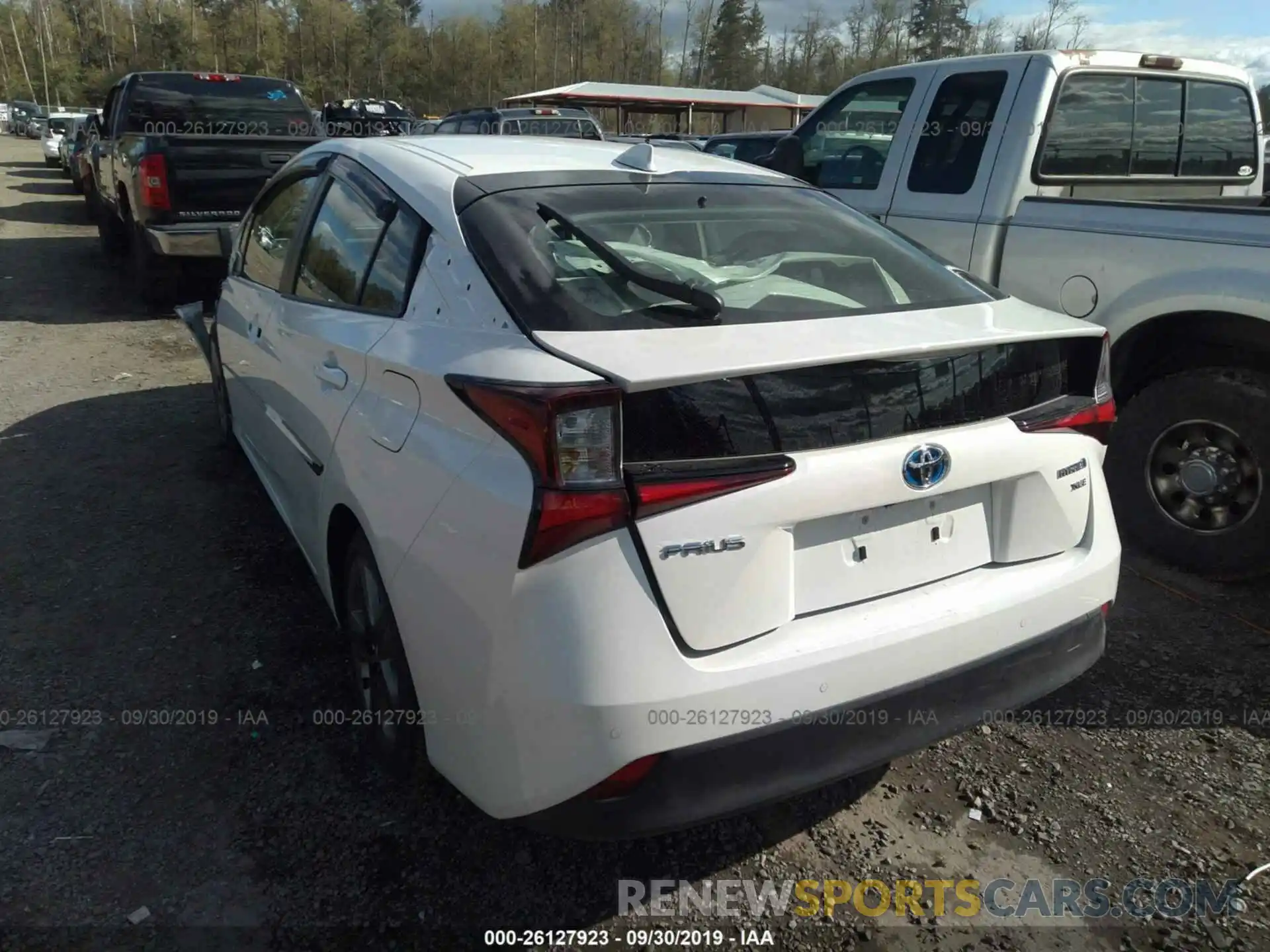 3 Photograph of a damaged car JTDKARFU3K3071327 TOYOTA PRIUS 2019