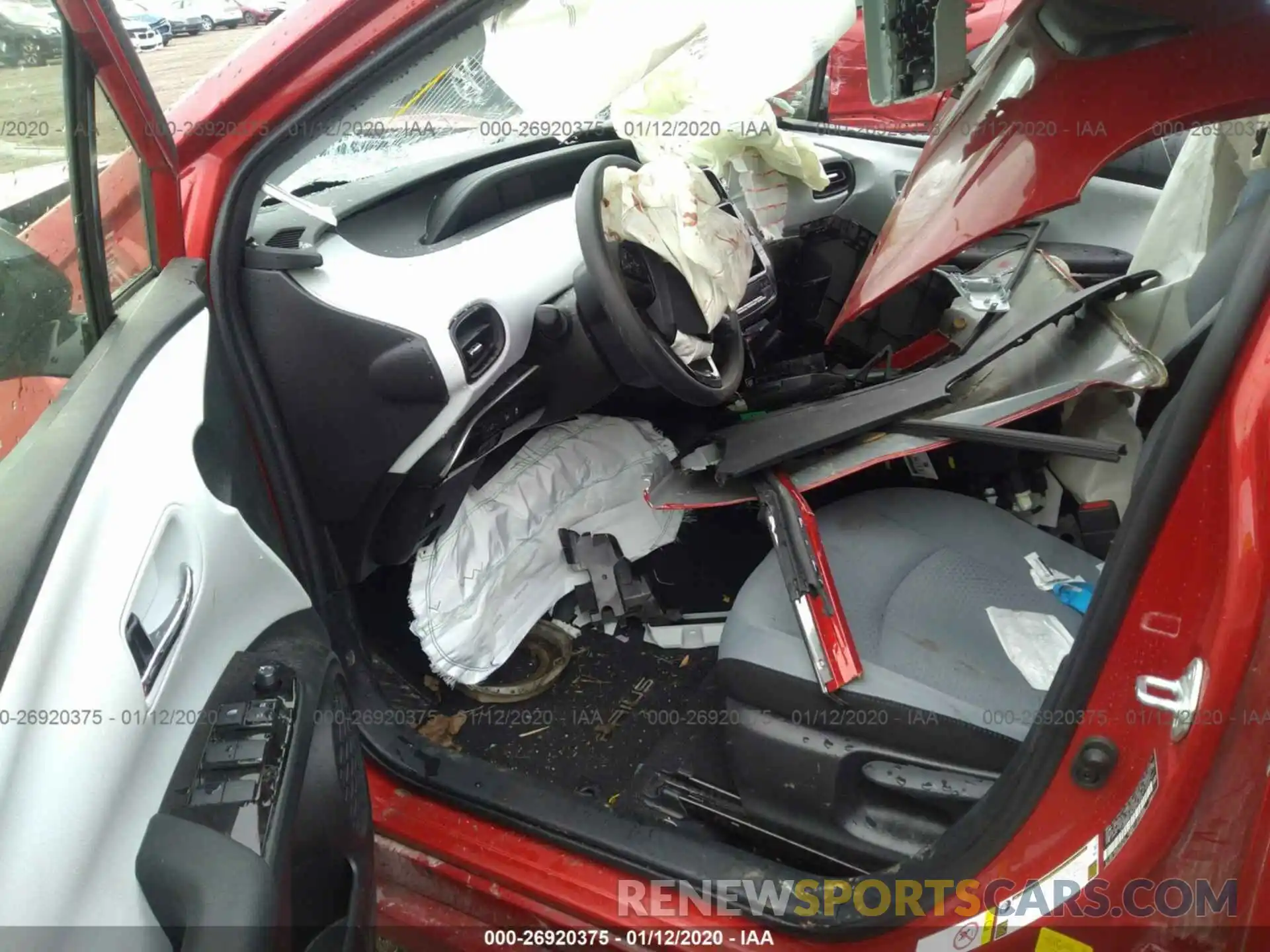 5 Photograph of a damaged car JTDKARFU3K3071408 TOYOTA PRIUS 2019