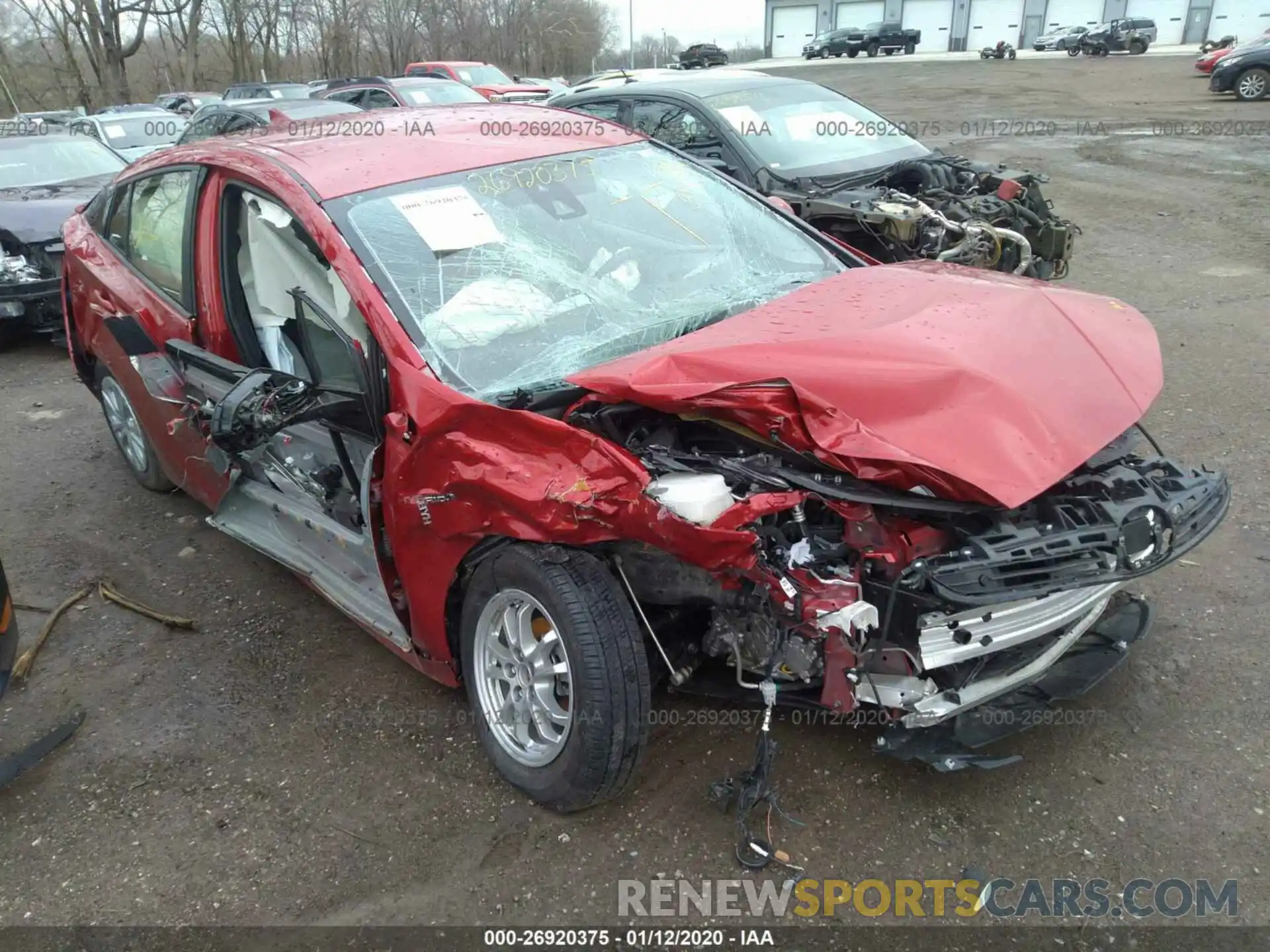 6 Photograph of a damaged car JTDKARFU3K3071408 TOYOTA PRIUS 2019