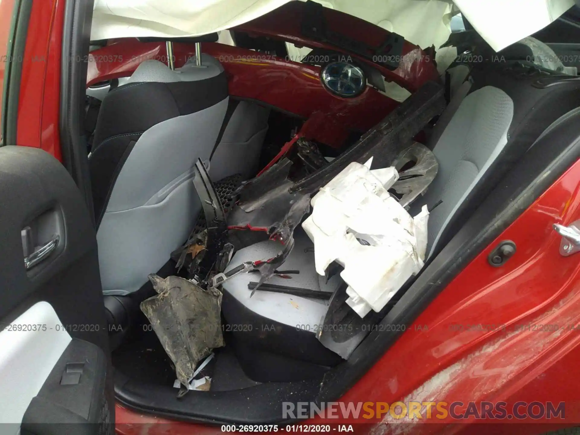 8 Photograph of a damaged car JTDKARFU3K3071408 TOYOTA PRIUS 2019