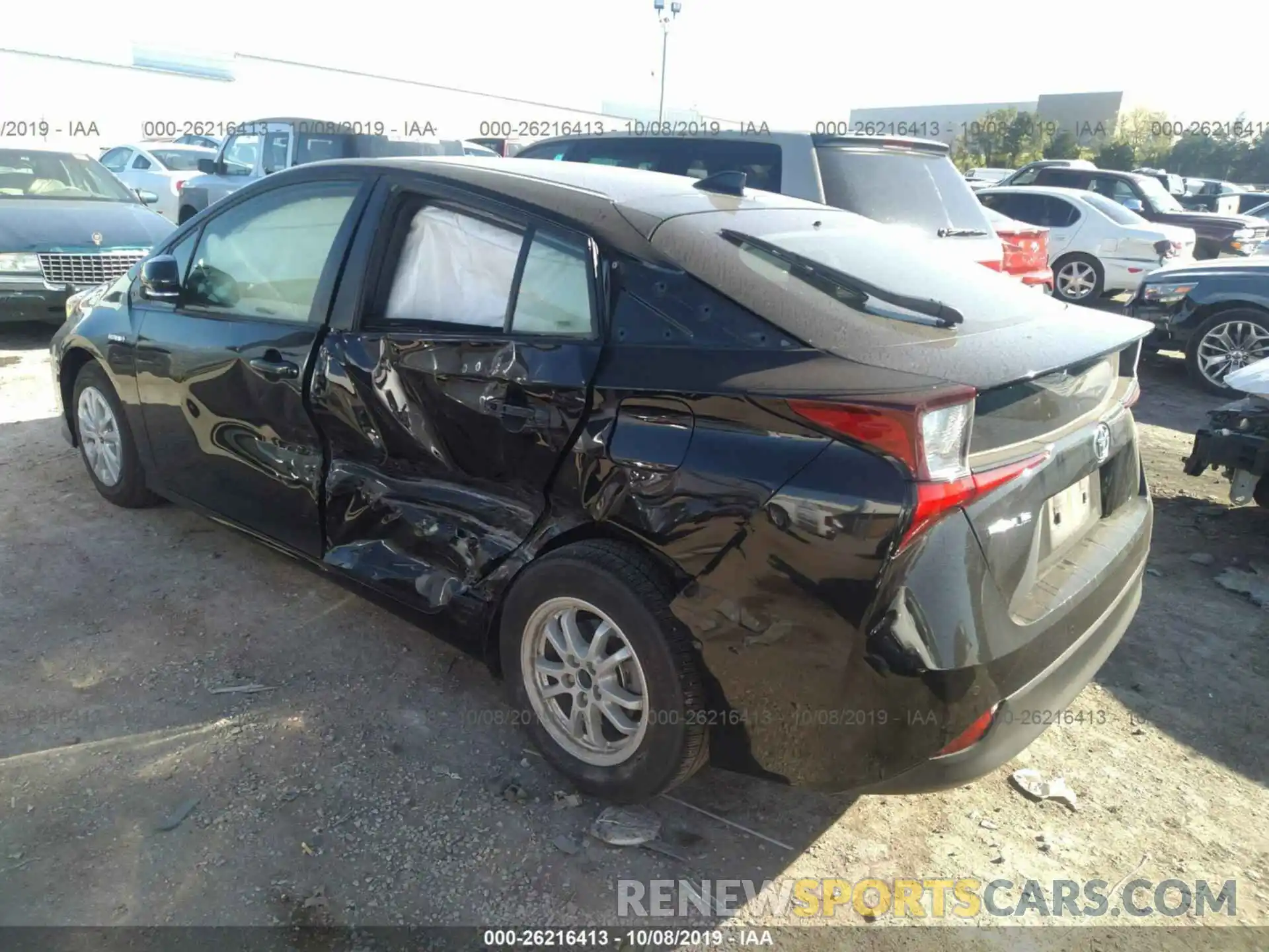 3 Photograph of a damaged car JTDKARFU3K3072803 TOYOTA PRIUS 2019