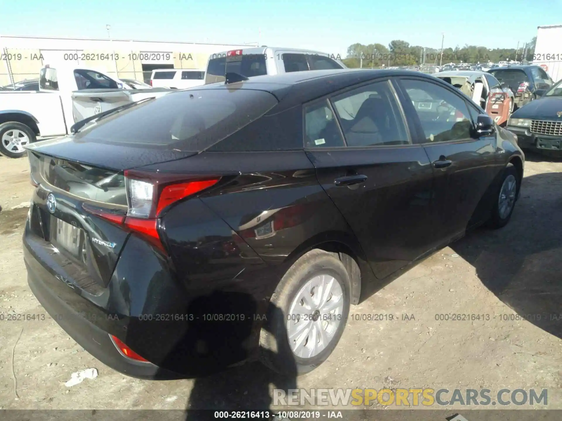 4 Photograph of a damaged car JTDKARFU3K3072803 TOYOTA PRIUS 2019