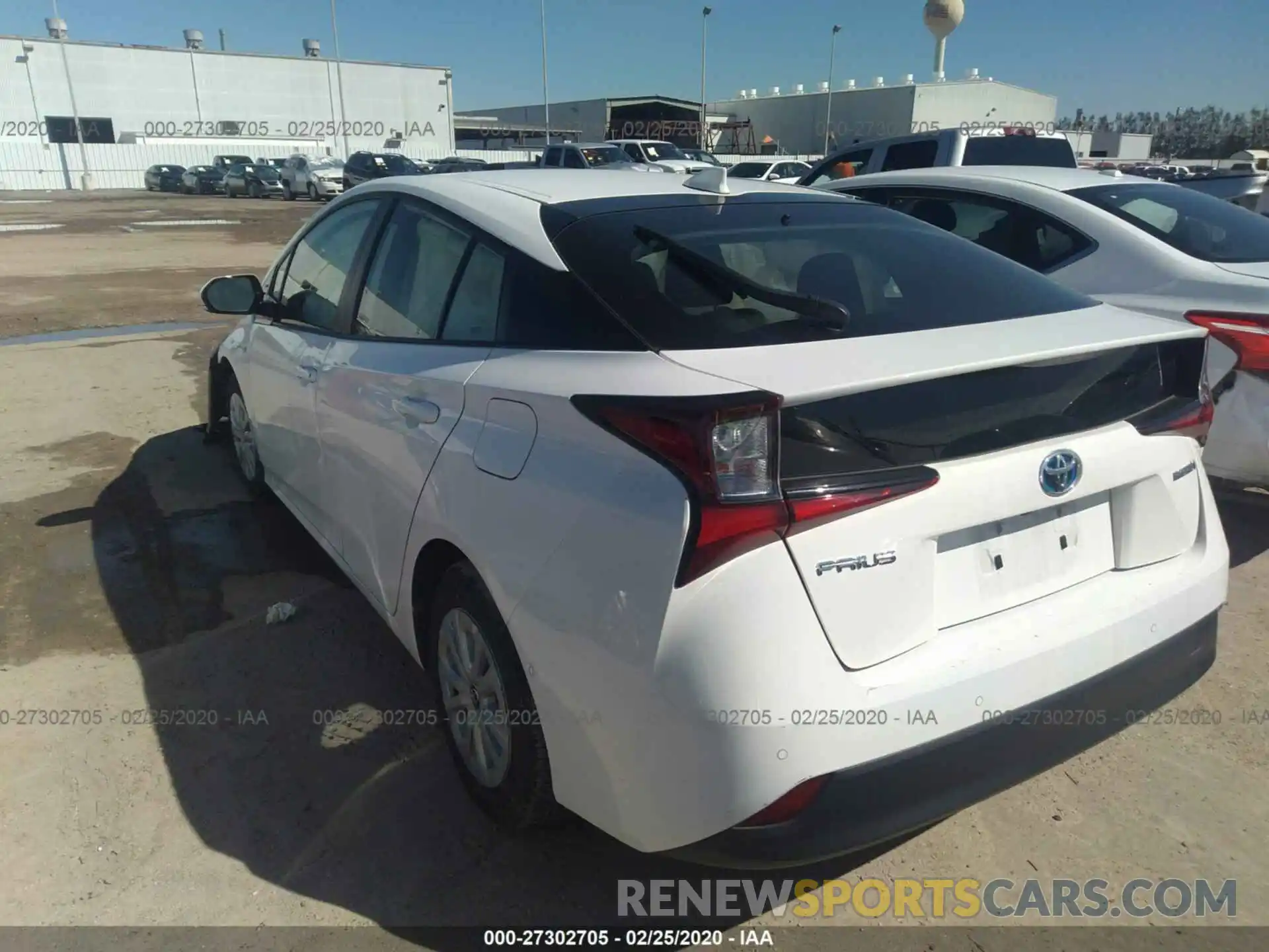 3 Photograph of a damaged car JTDKARFU3K3073627 TOYOTA PRIUS 2019