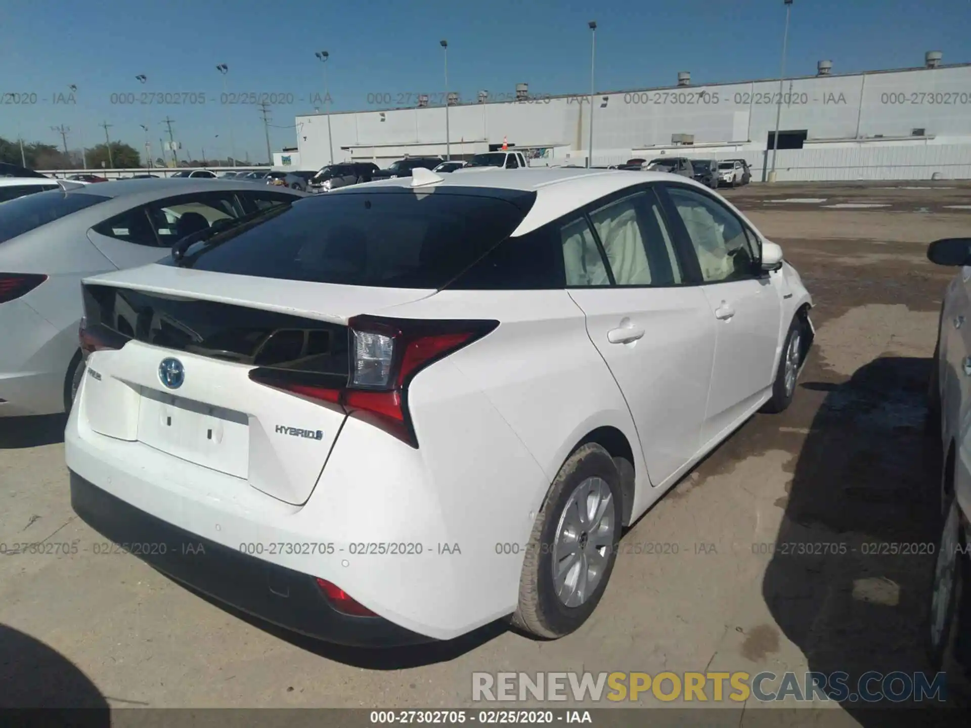 4 Photograph of a damaged car JTDKARFU3K3073627 TOYOTA PRIUS 2019