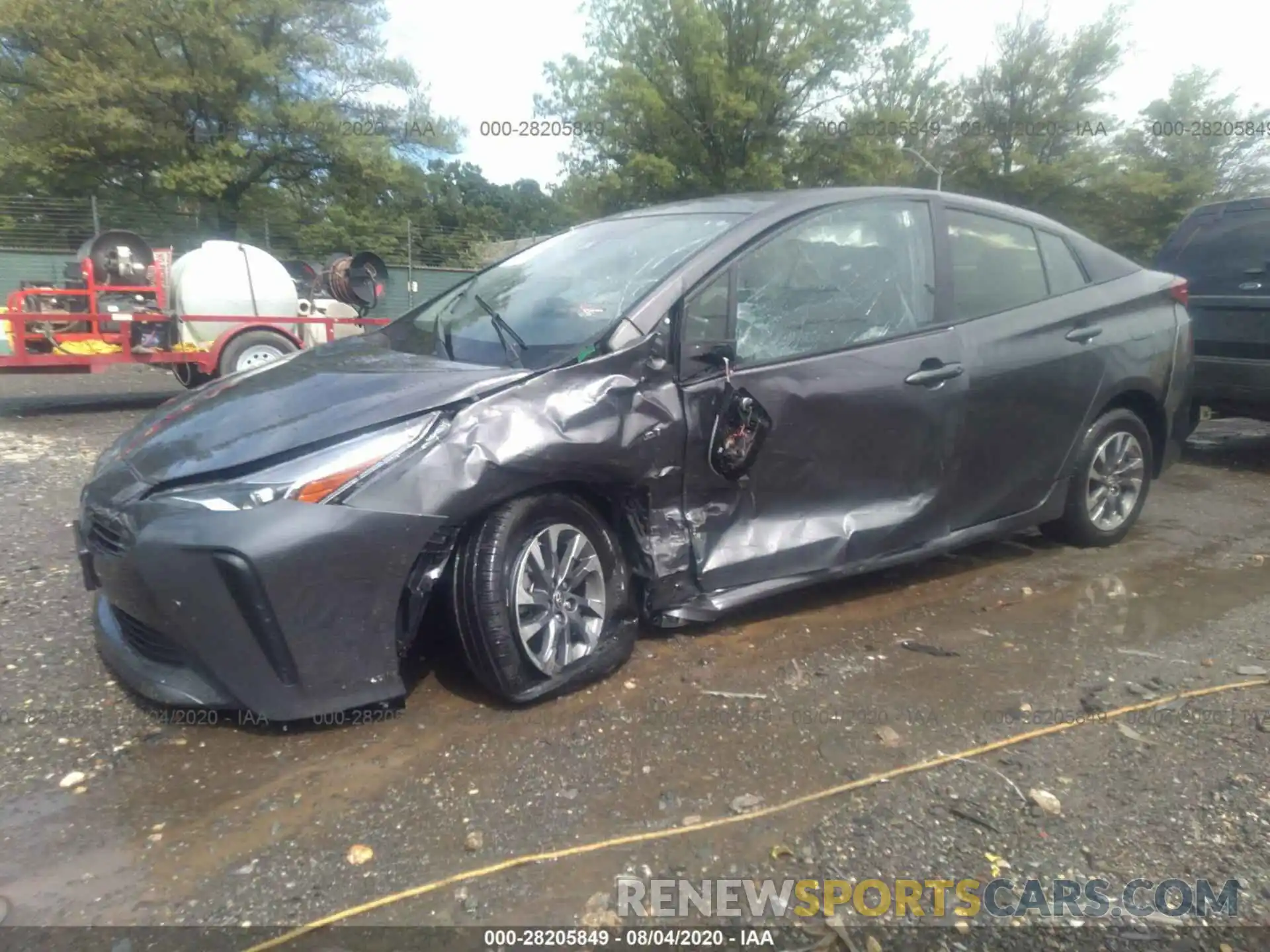 2 Photograph of a damaged car JTDKARFU3K3073658 TOYOTA PRIUS 2019