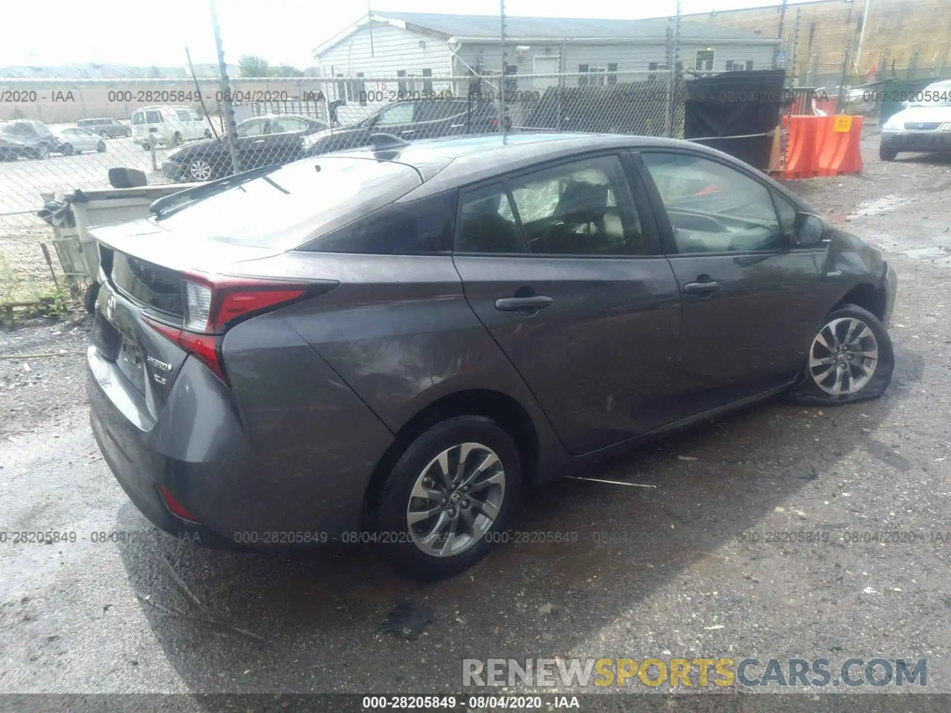 4 Photograph of a damaged car JTDKARFU3K3073658 TOYOTA PRIUS 2019