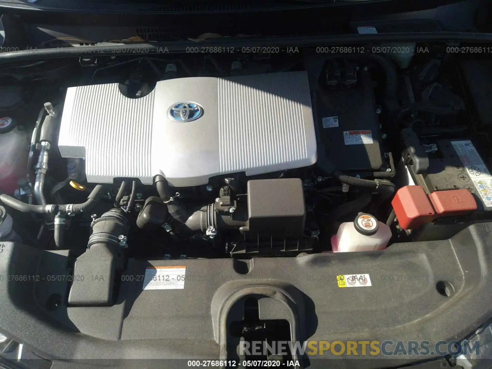 10 Photograph of a damaged car JTDKARFU3K3073840 TOYOTA PRIUS 2019