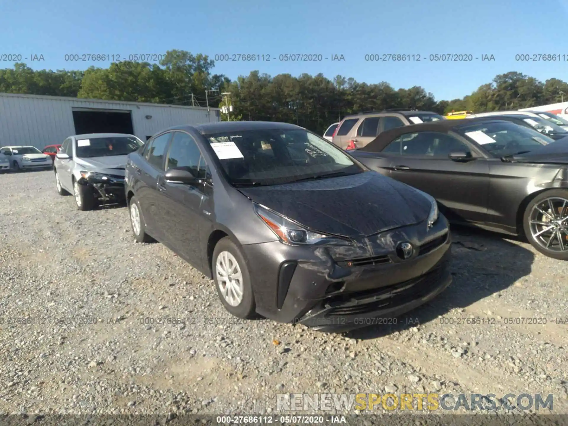 6 Photograph of a damaged car JTDKARFU3K3073840 TOYOTA PRIUS 2019