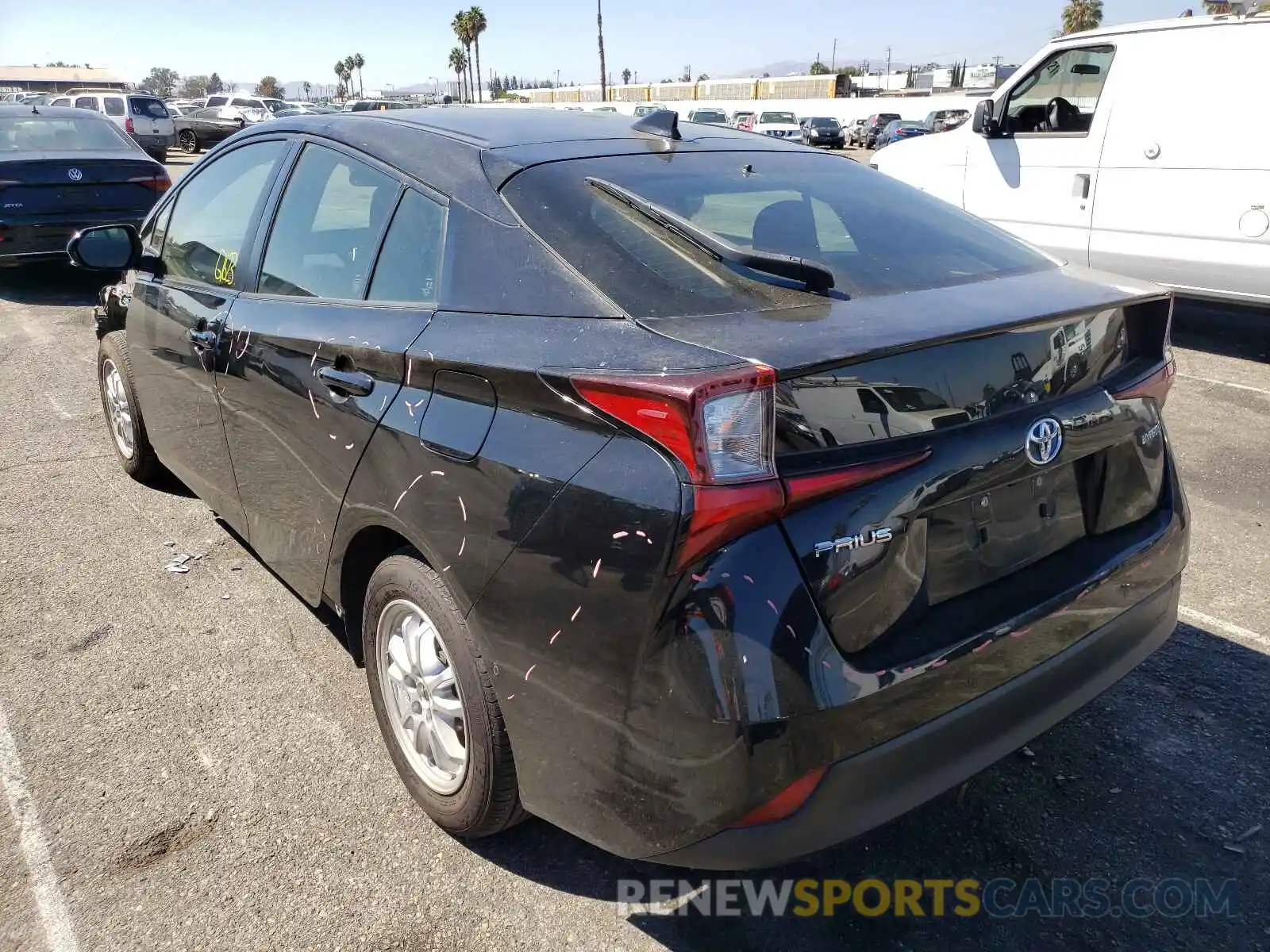 3 Photograph of a damaged car JTDKARFU3K3074972 TOYOTA PRIUS 2019