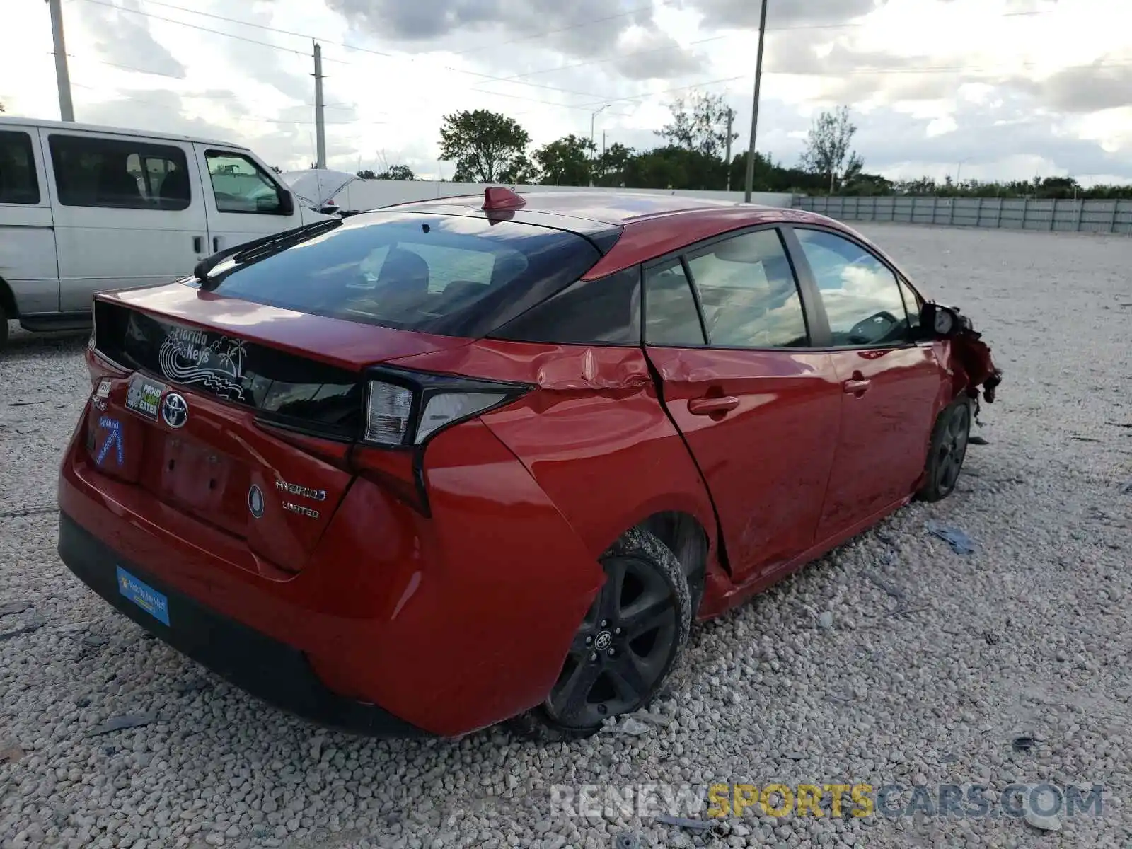 4 Photograph of a damaged car JTDKARFU3K3075149 TOYOTA PRIUS 2019