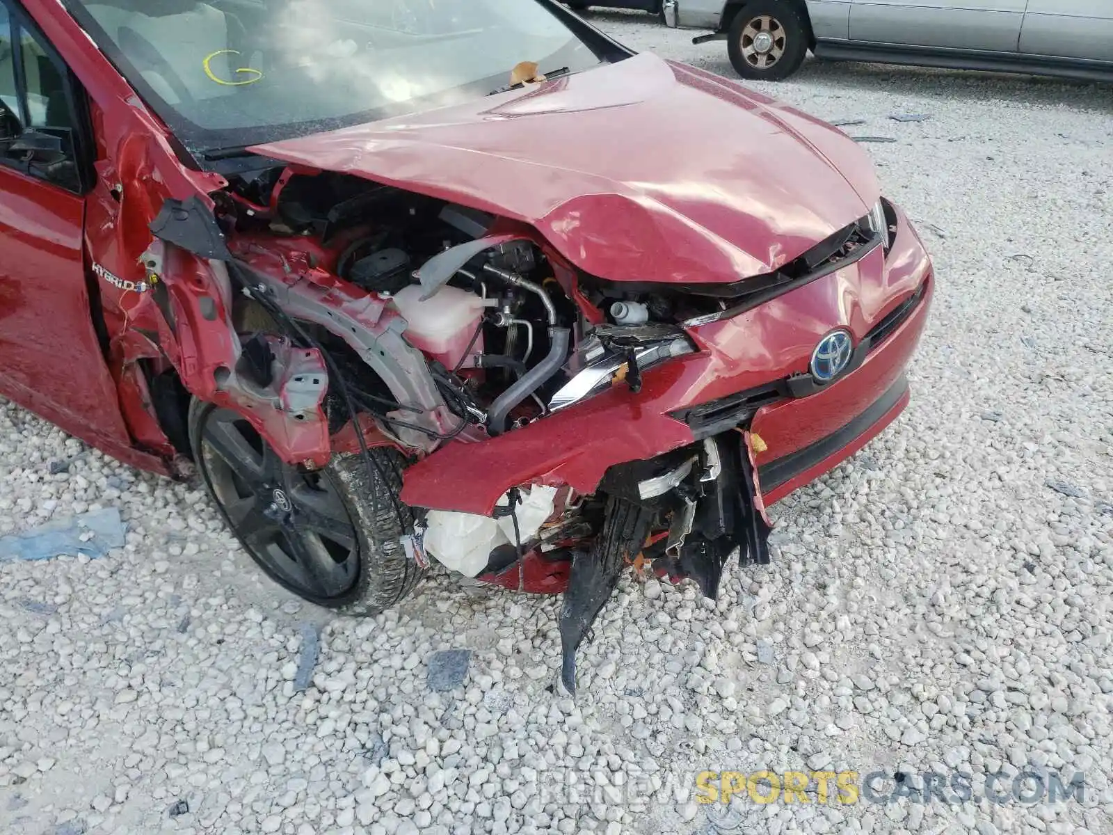 9 Photograph of a damaged car JTDKARFU3K3075149 TOYOTA PRIUS 2019