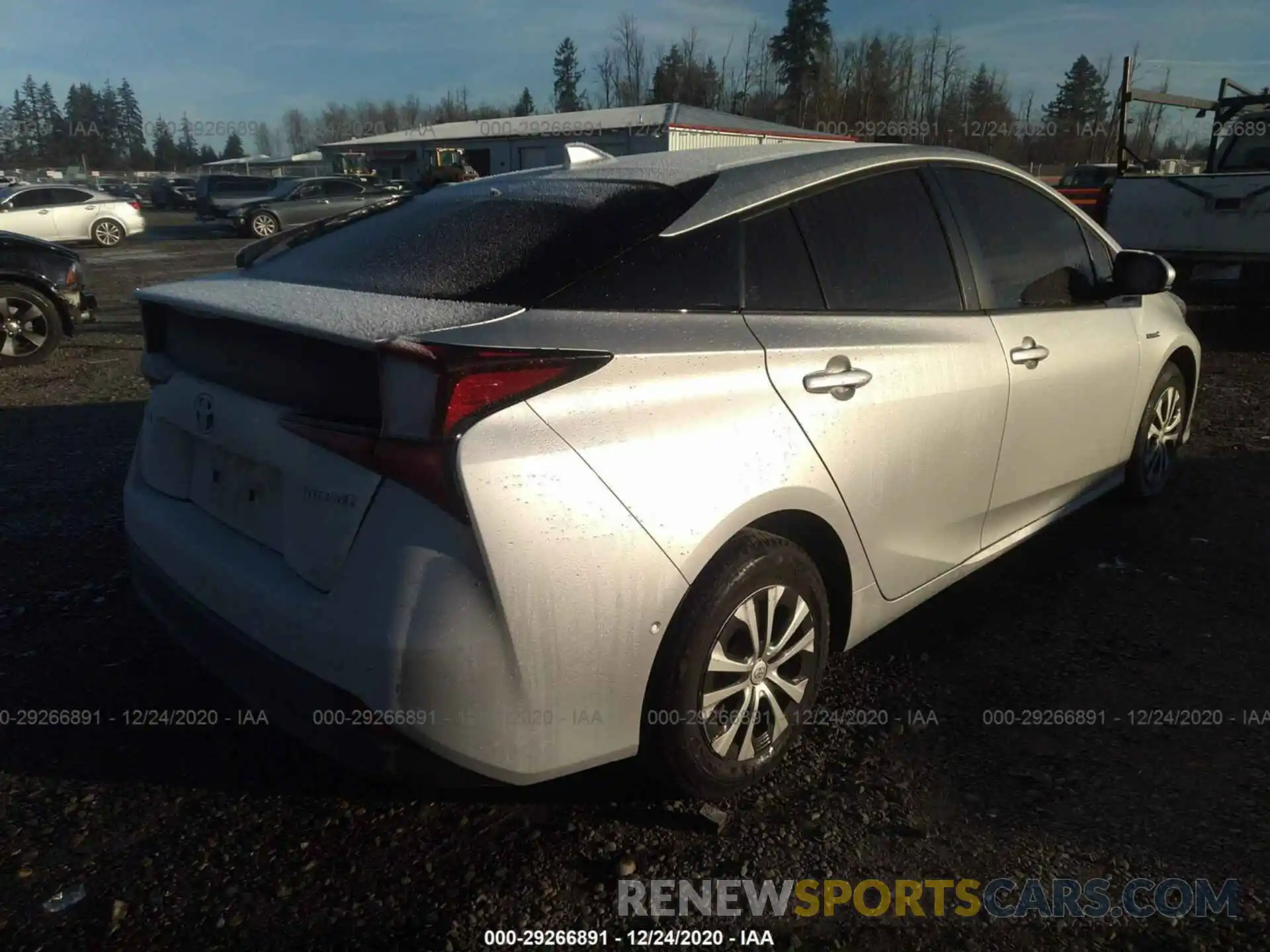 4 Photograph of a damaged car JTDKARFU3K3075667 TOYOTA PRIUS 2019