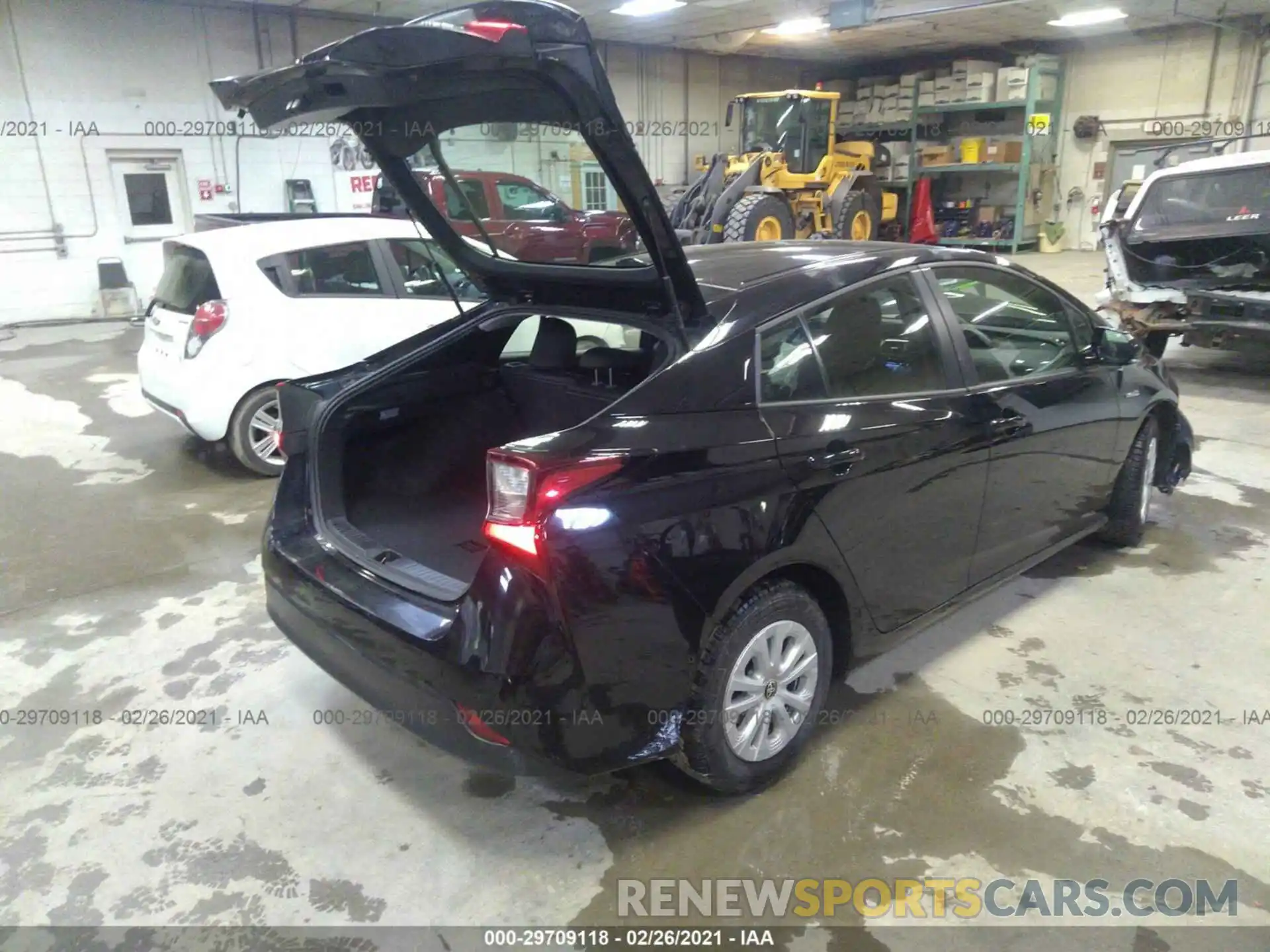 4 Photograph of a damaged car JTDKARFU3K3075796 TOYOTA PRIUS 2019