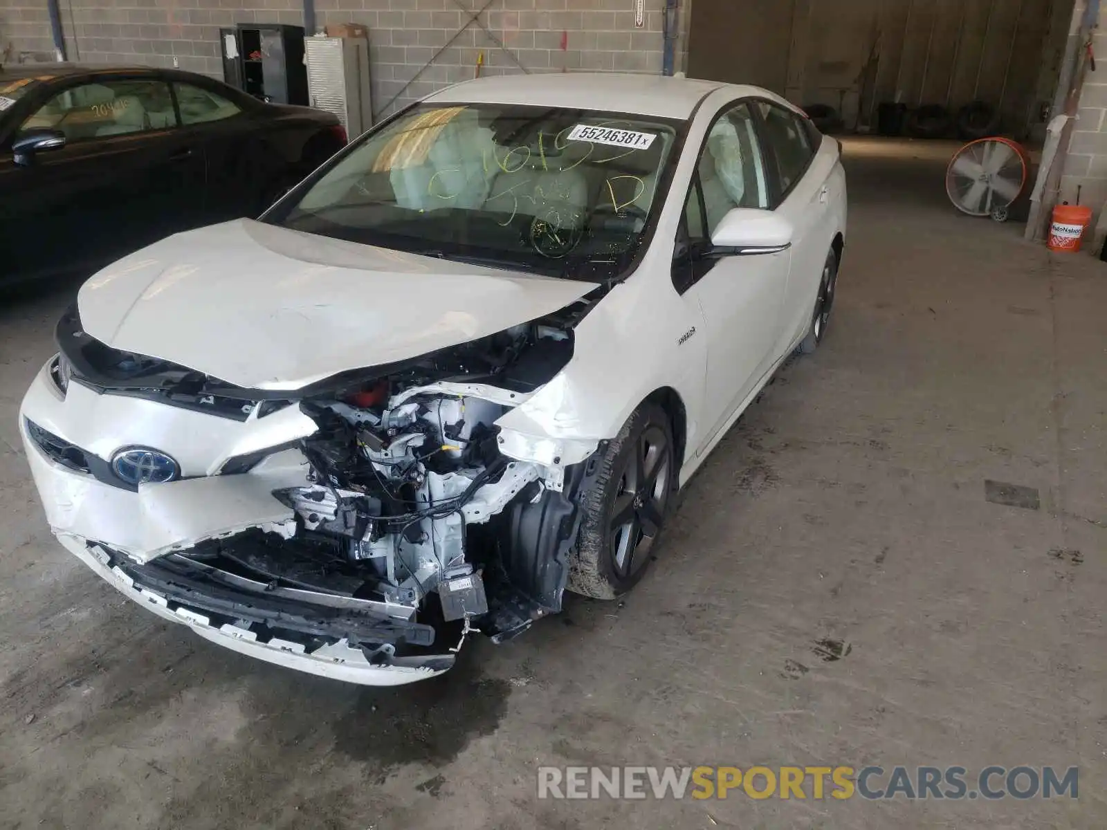 2 Photograph of a damaged car JTDKARFU3K3076155 TOYOTA PRIUS 2019