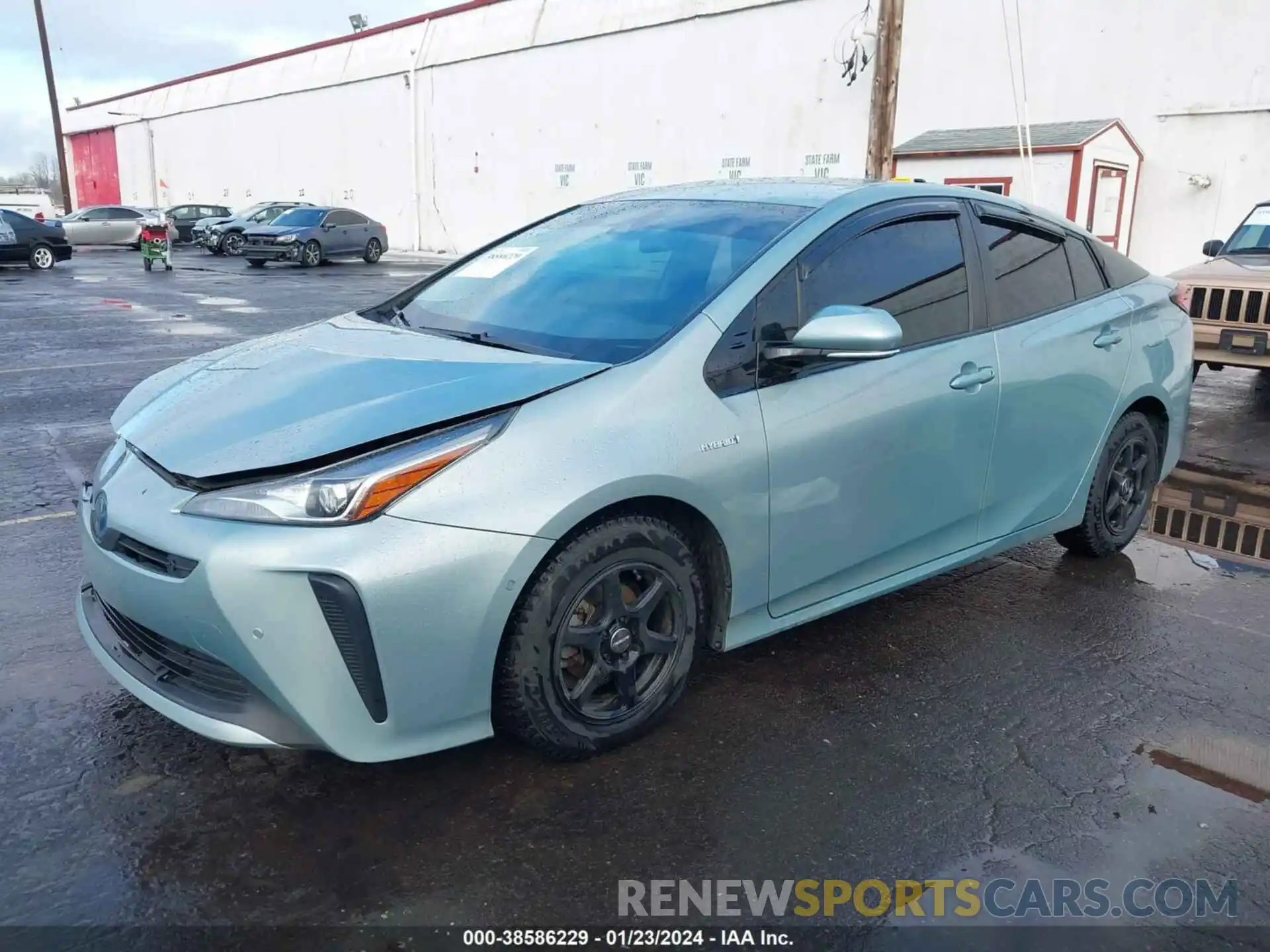 2 Photograph of a damaged car JTDKARFU3K3077239 TOYOTA PRIUS 2019