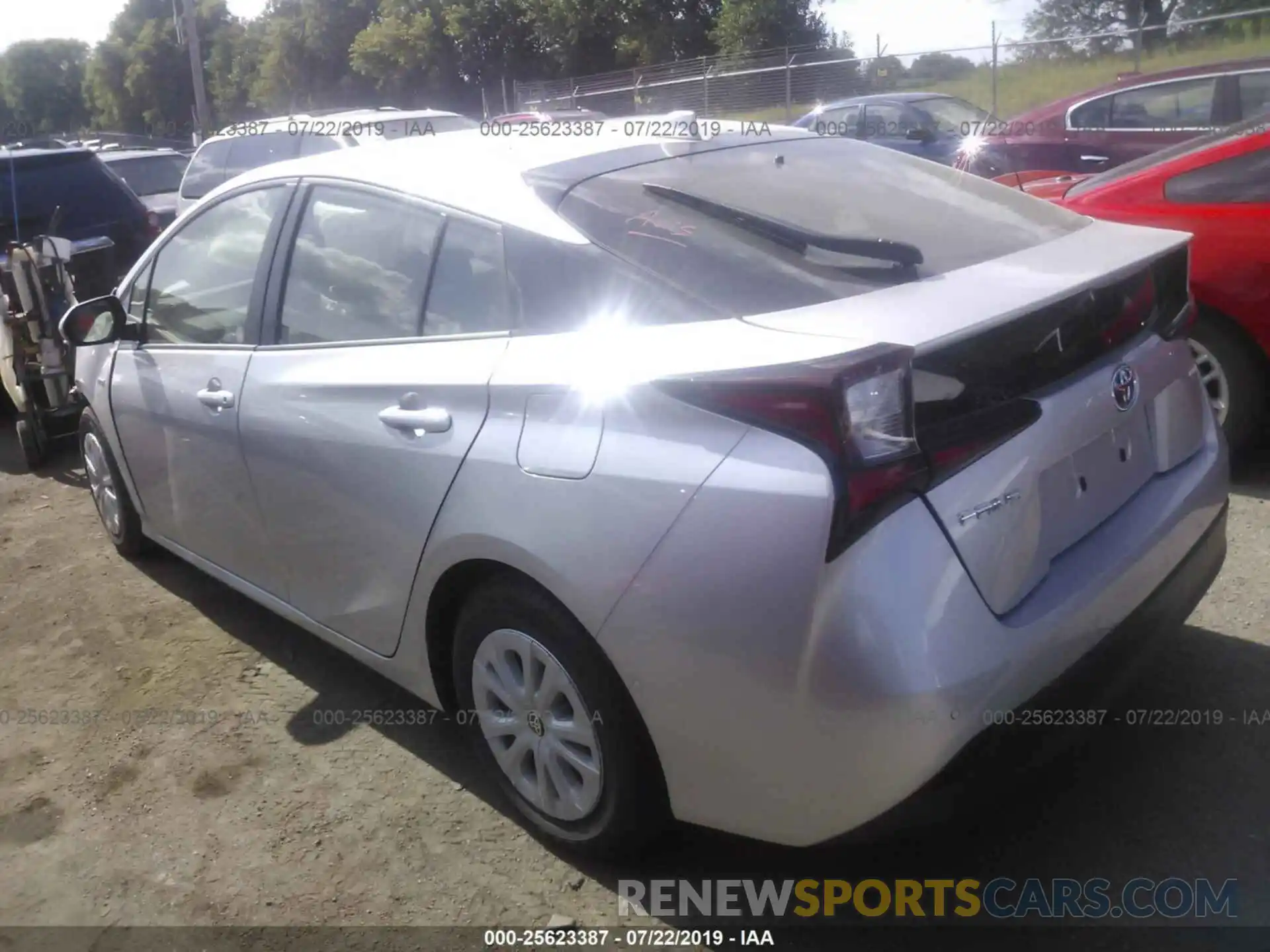 3 Photograph of a damaged car JTDKARFU3K3078004 TOYOTA PRIUS 2019