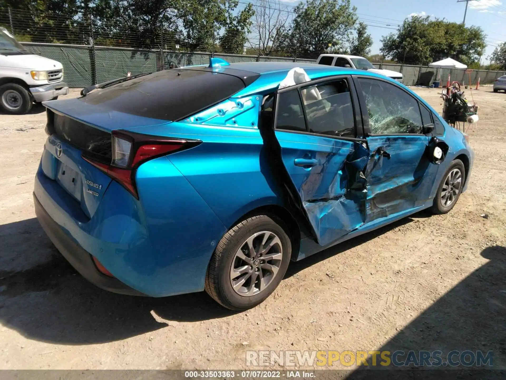 4 Photograph of a damaged car JTDKARFU3K3078178 TOYOTA PRIUS 2019