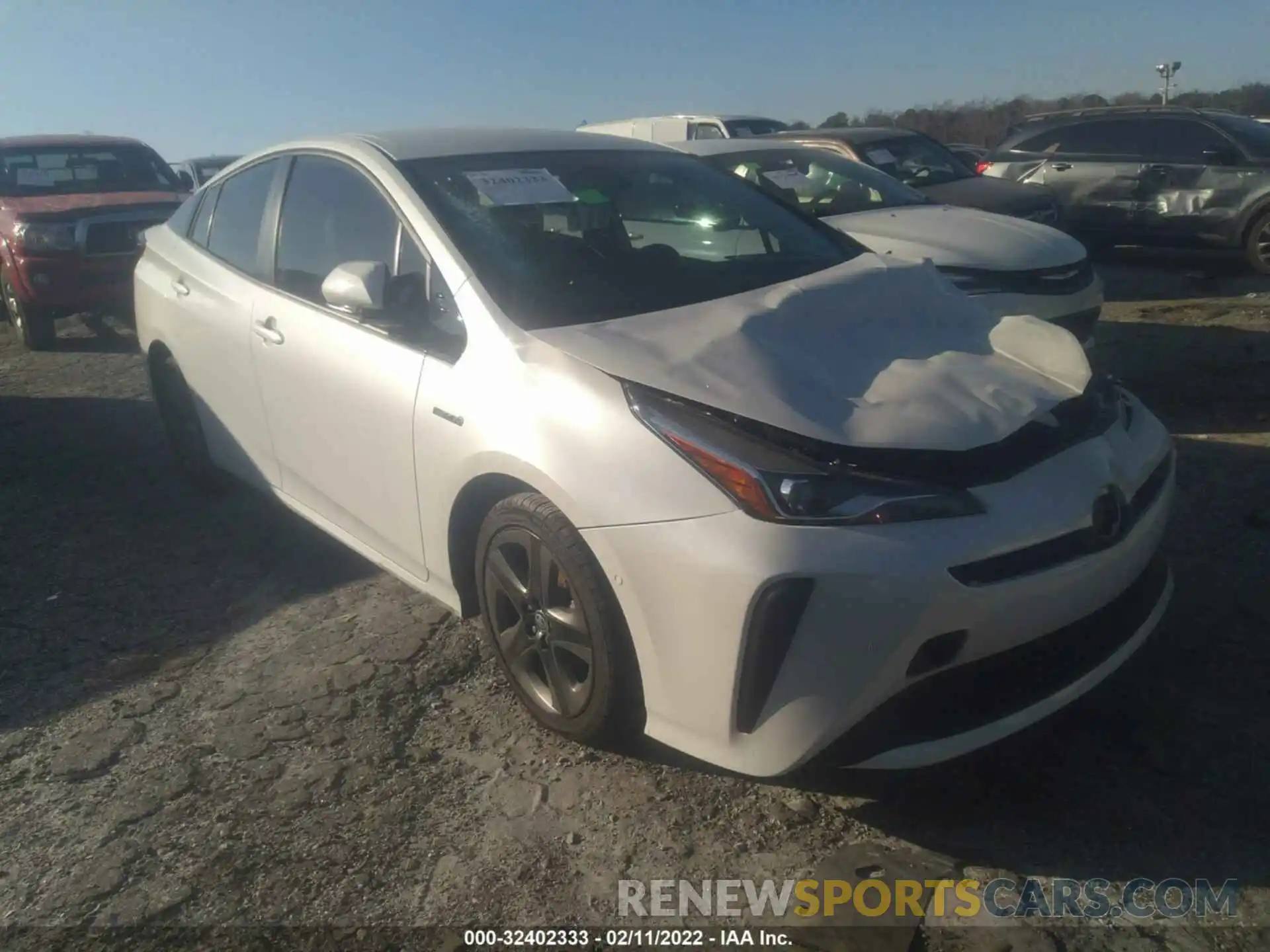 1 Photograph of a damaged car JTDKARFU3K3078830 TOYOTA PRIUS 2019