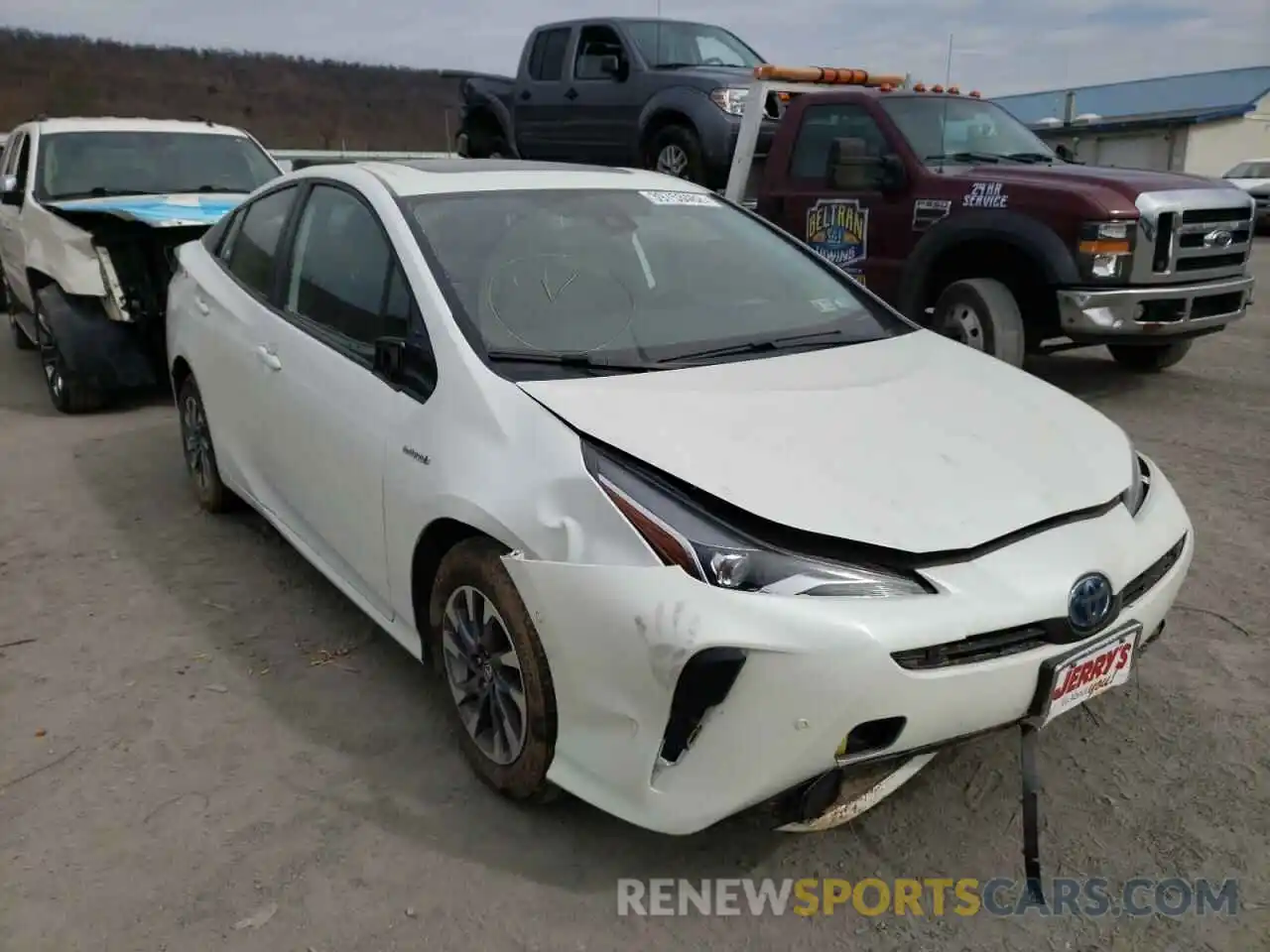 1 Photograph of a damaged car JTDKARFU3K3079718 TOYOTA PRIUS 2019