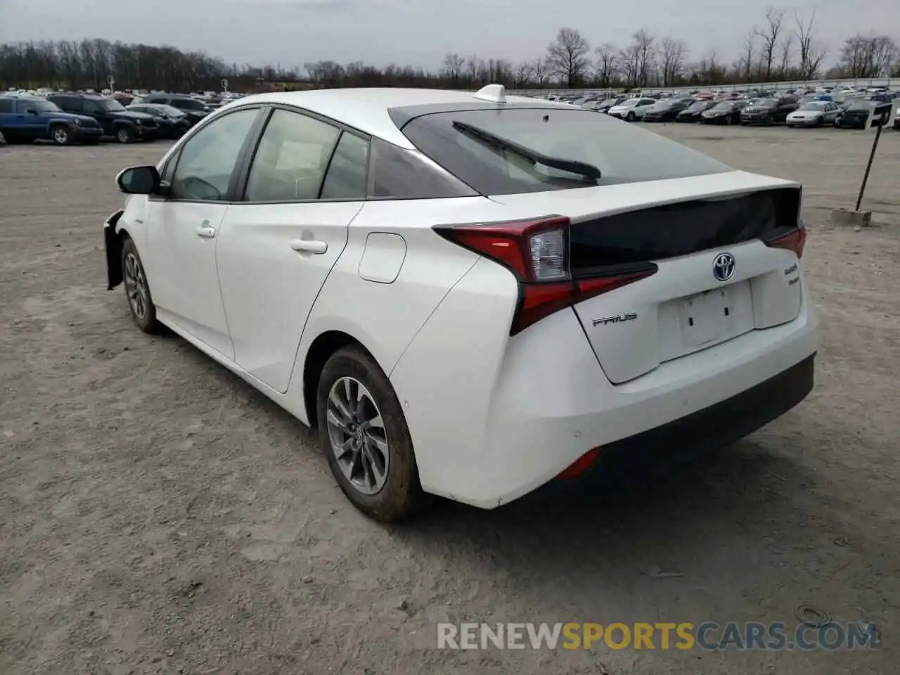 3 Photograph of a damaged car JTDKARFU3K3079718 TOYOTA PRIUS 2019