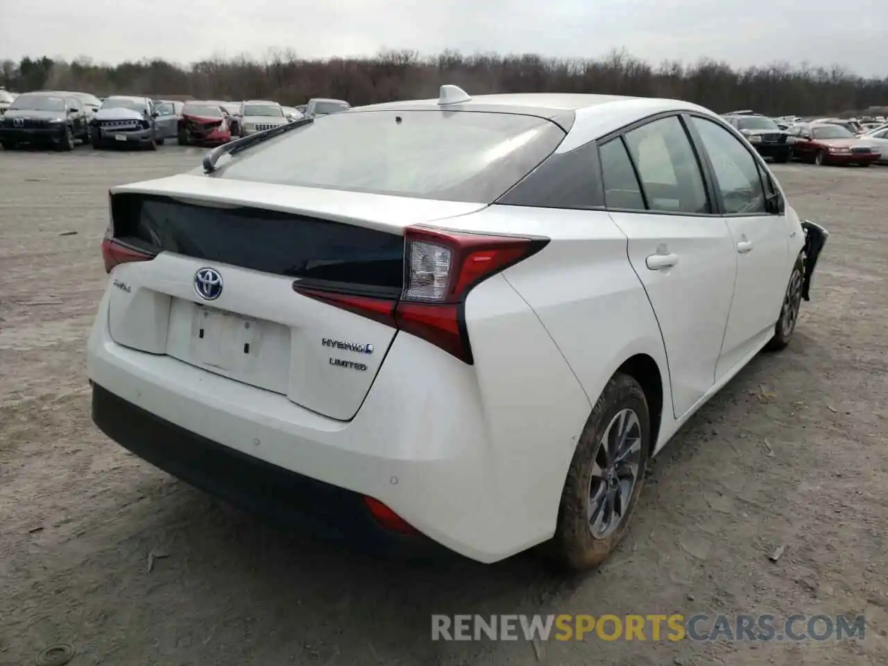 4 Photograph of a damaged car JTDKARFU3K3079718 TOYOTA PRIUS 2019