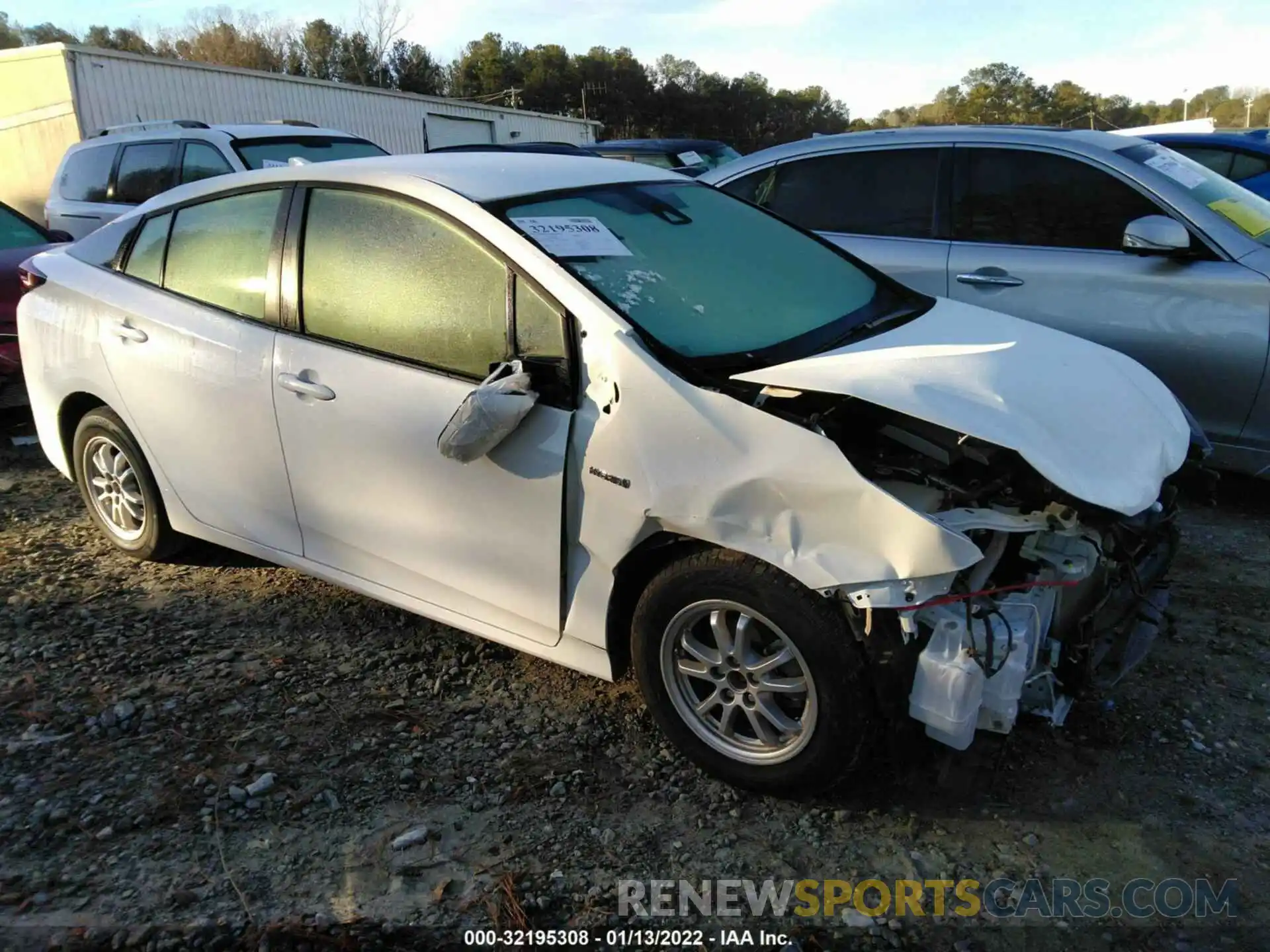 1 Photograph of a damaged car JTDKARFU3K3080240 TOYOTA PRIUS 2019