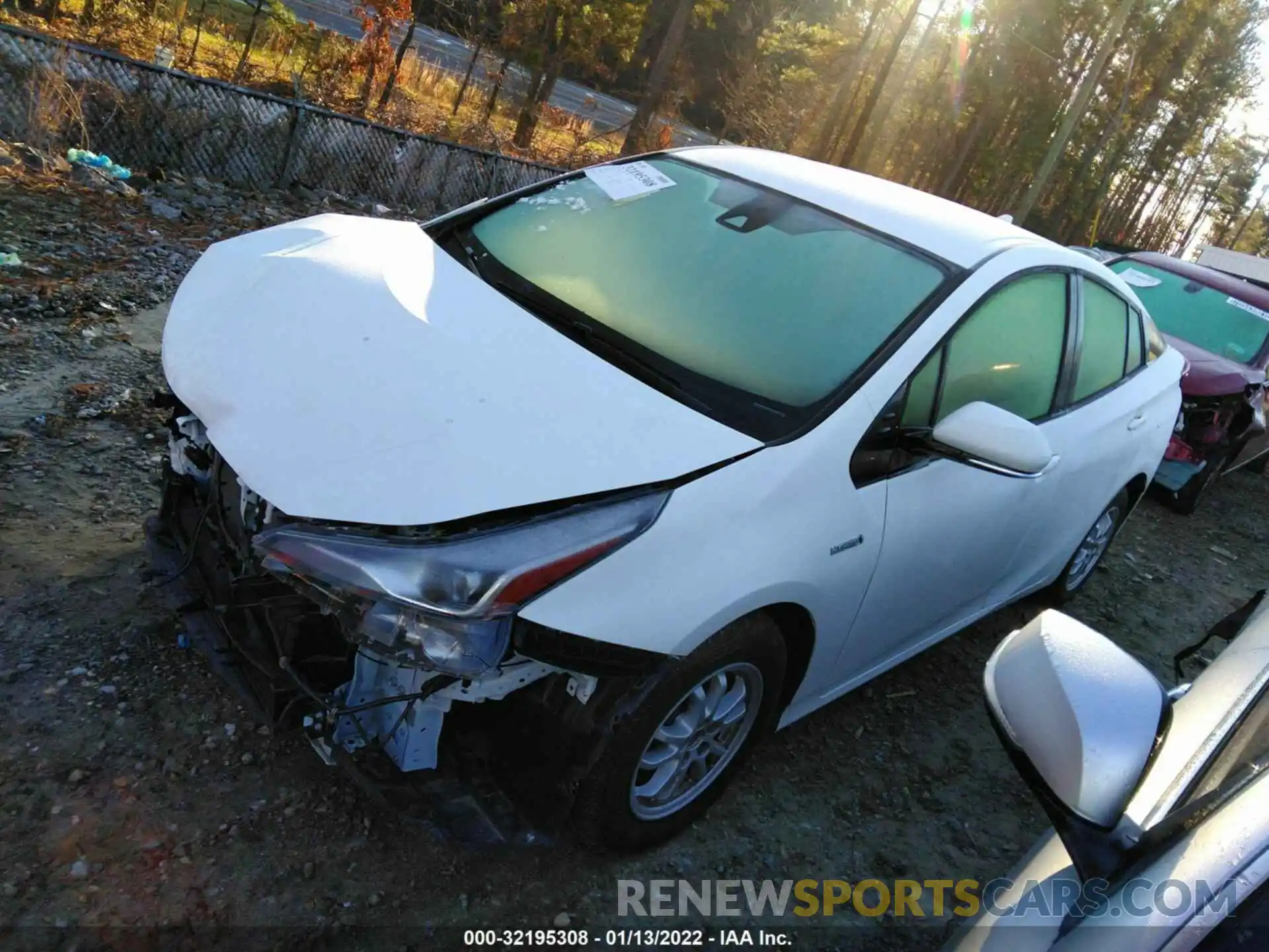 2 Photograph of a damaged car JTDKARFU3K3080240 TOYOTA PRIUS 2019