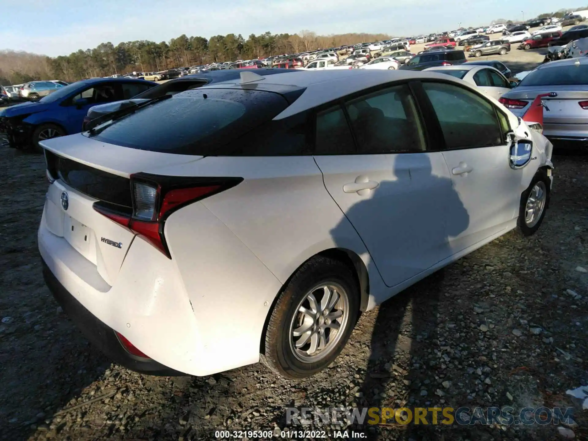 4 Photograph of a damaged car JTDKARFU3K3080240 TOYOTA PRIUS 2019