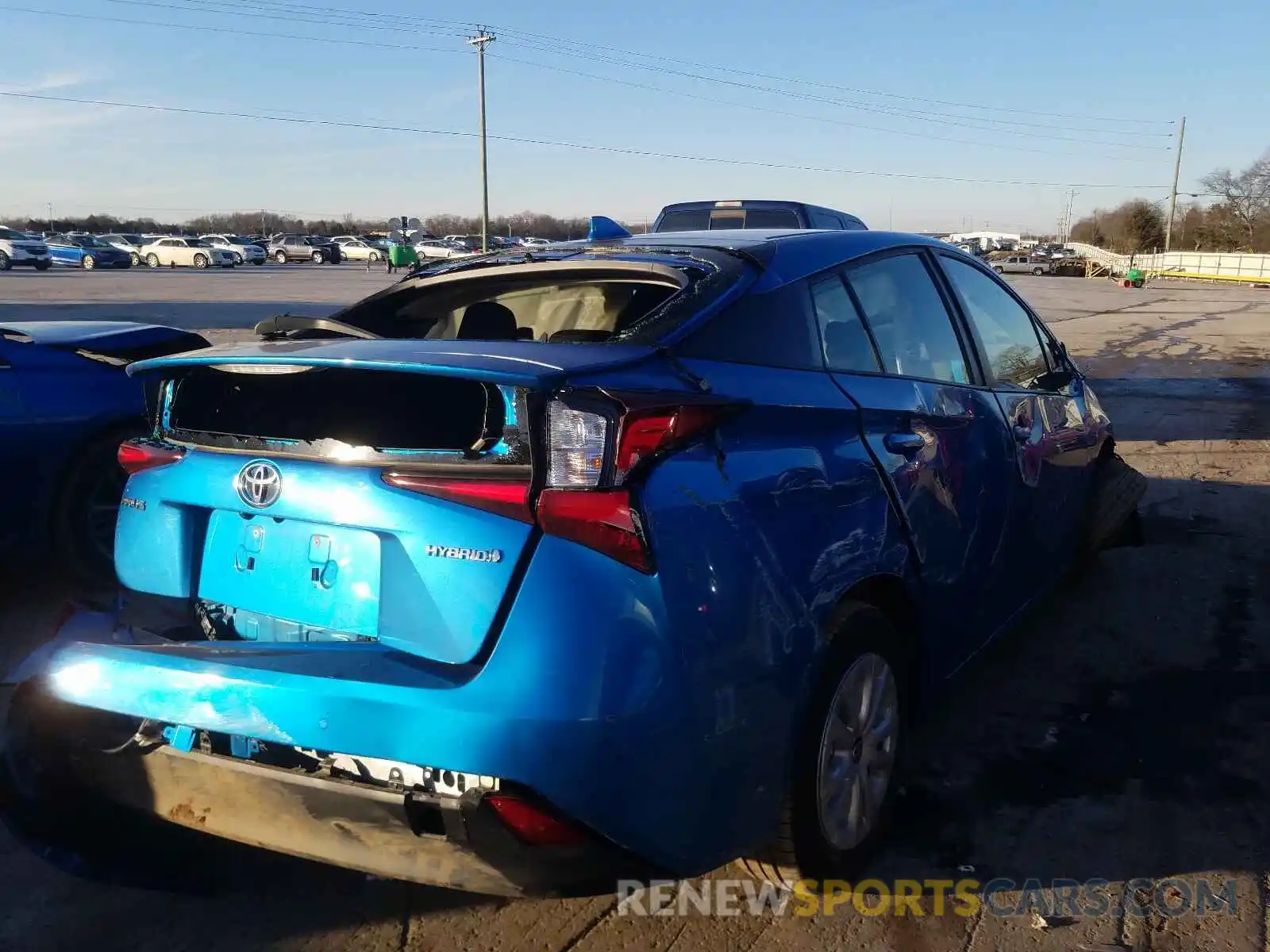 4 Photograph of a damaged car JTDKARFU3K3081176 TOYOTA PRIUS 2019