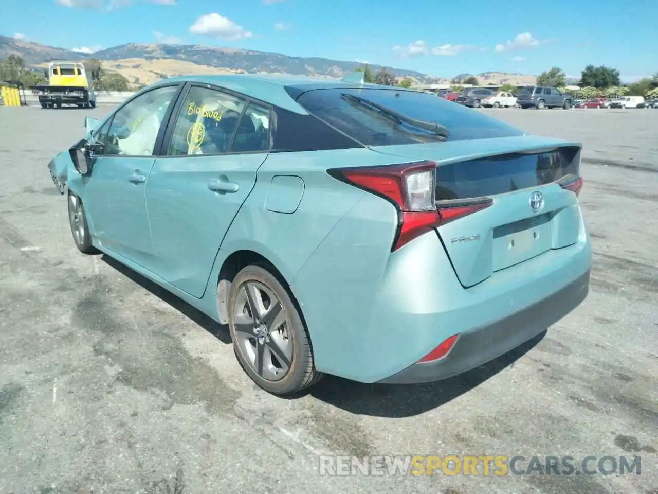 3 Photograph of a damaged car JTDKARFU3K3081310 TOYOTA PRIUS 2019