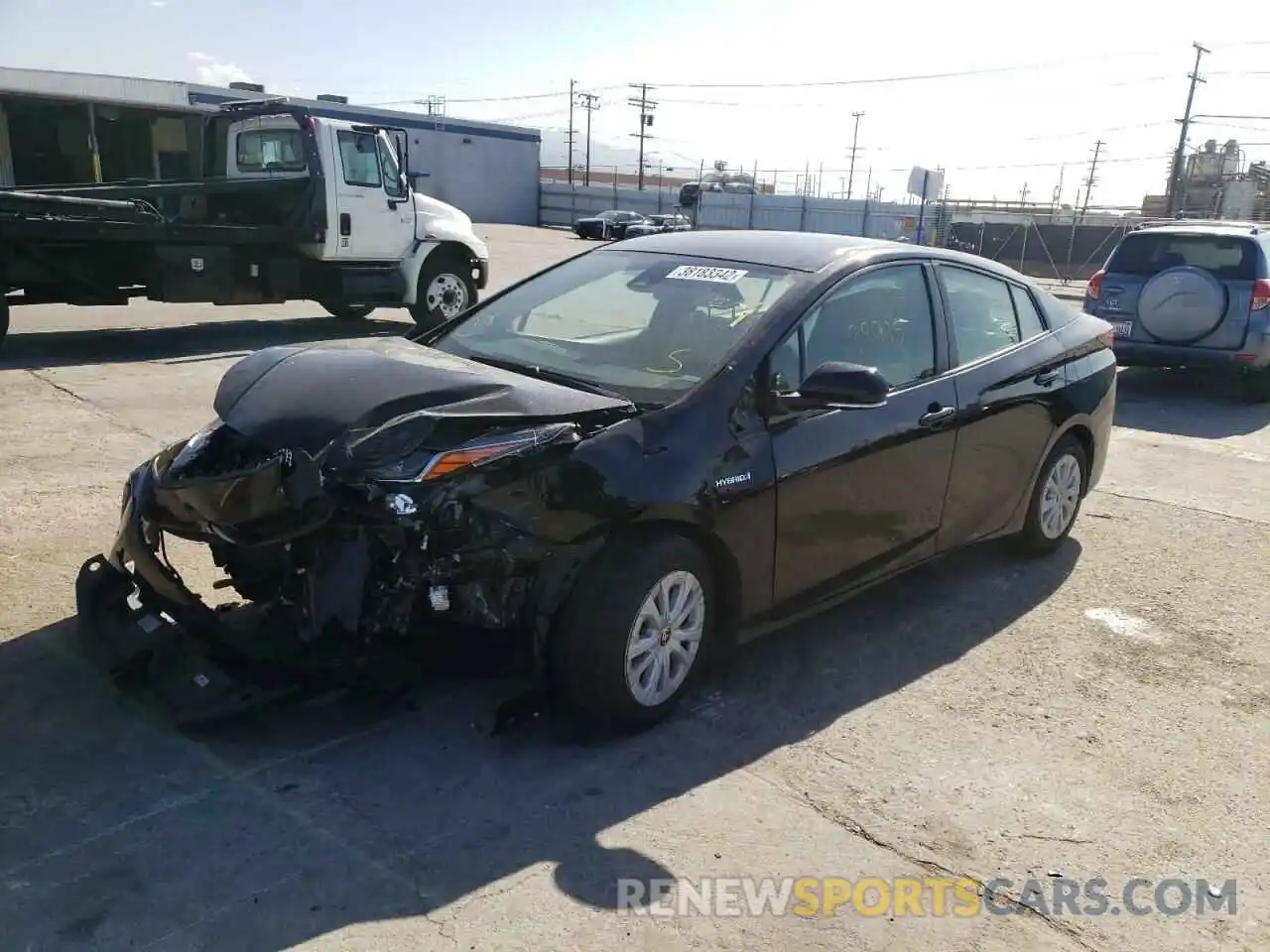 2 Photograph of a damaged car JTDKARFU3K3081890 TOYOTA PRIUS 2019