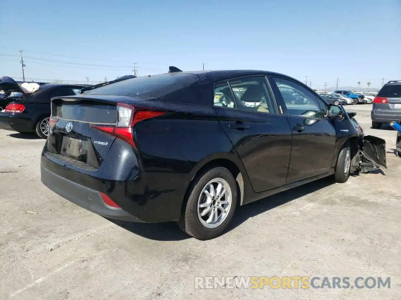 4 Фотография поврежденного автомобиля JTDKARFU3K3081890 TOYOTA PRIUS 2019