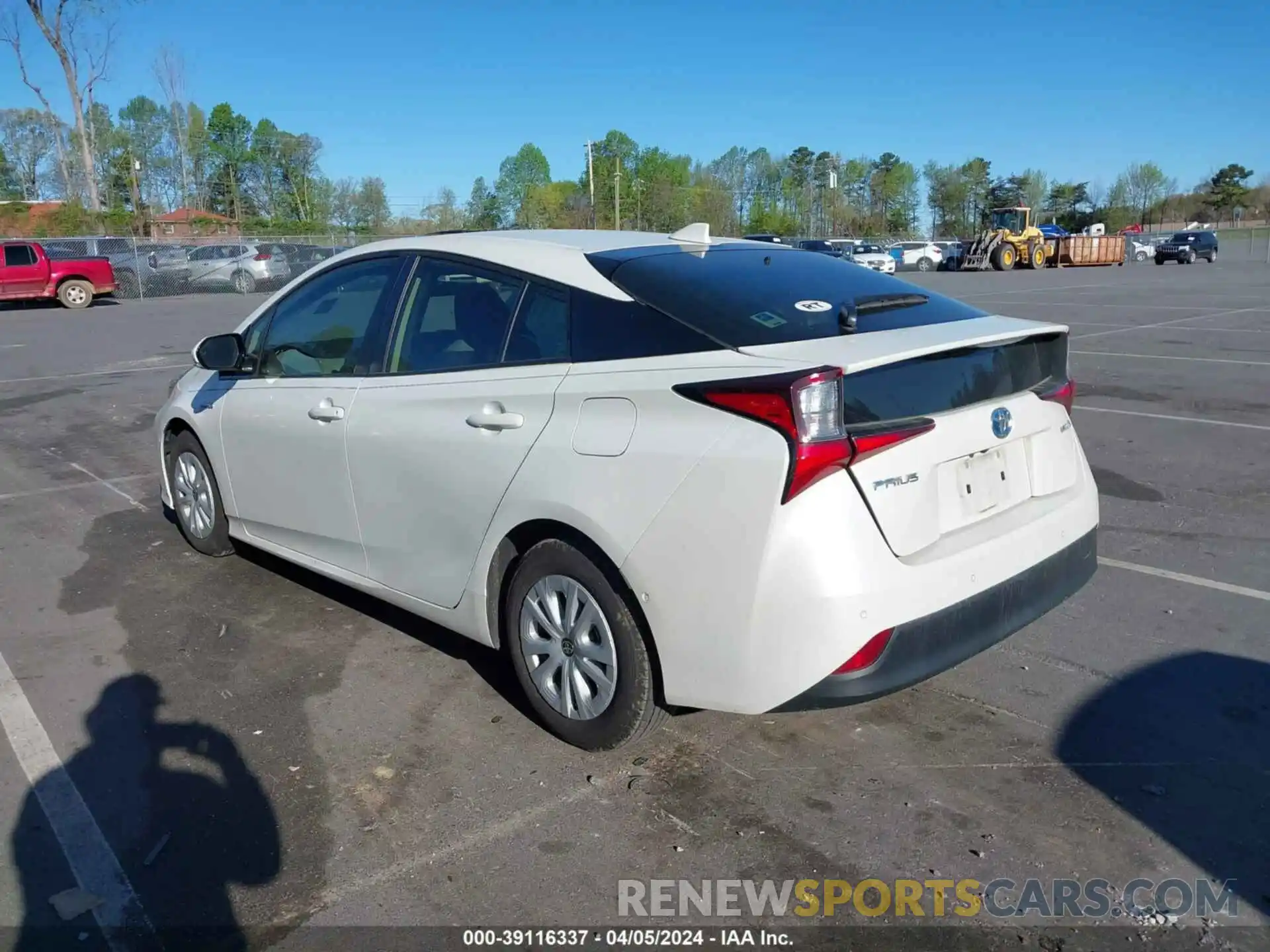 3 Photograph of a damaged car JTDKARFU3K3081985 TOYOTA PRIUS 2019