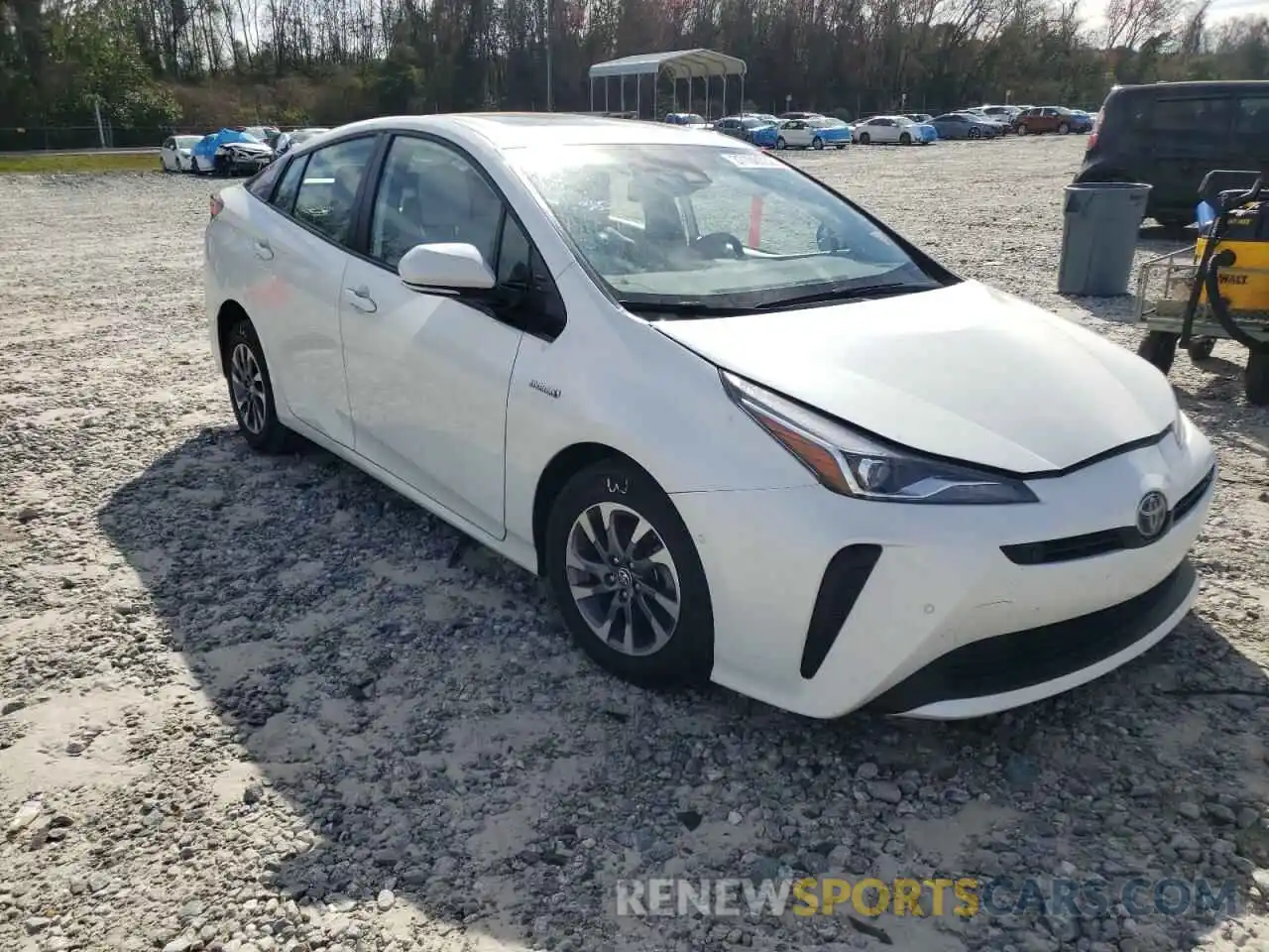 1 Photograph of a damaged car JTDKARFU3K3082229 TOYOTA PRIUS 2019