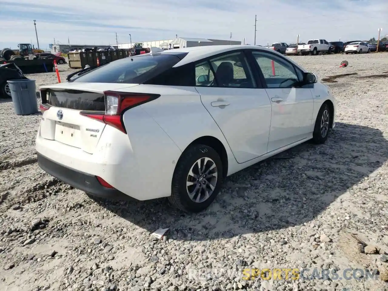 4 Photograph of a damaged car JTDKARFU3K3082229 TOYOTA PRIUS 2019