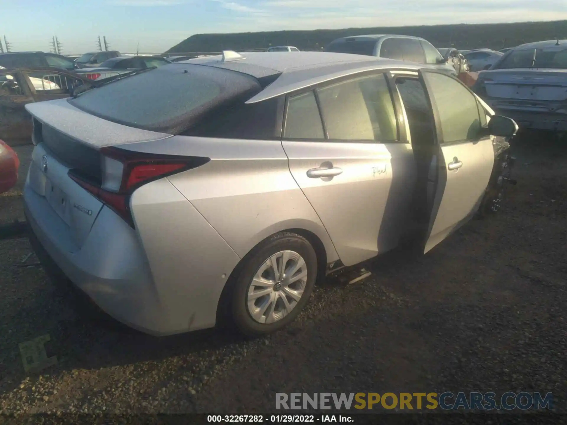 4 Photograph of a damaged car JTDKARFU3K3082389 TOYOTA PRIUS 2019